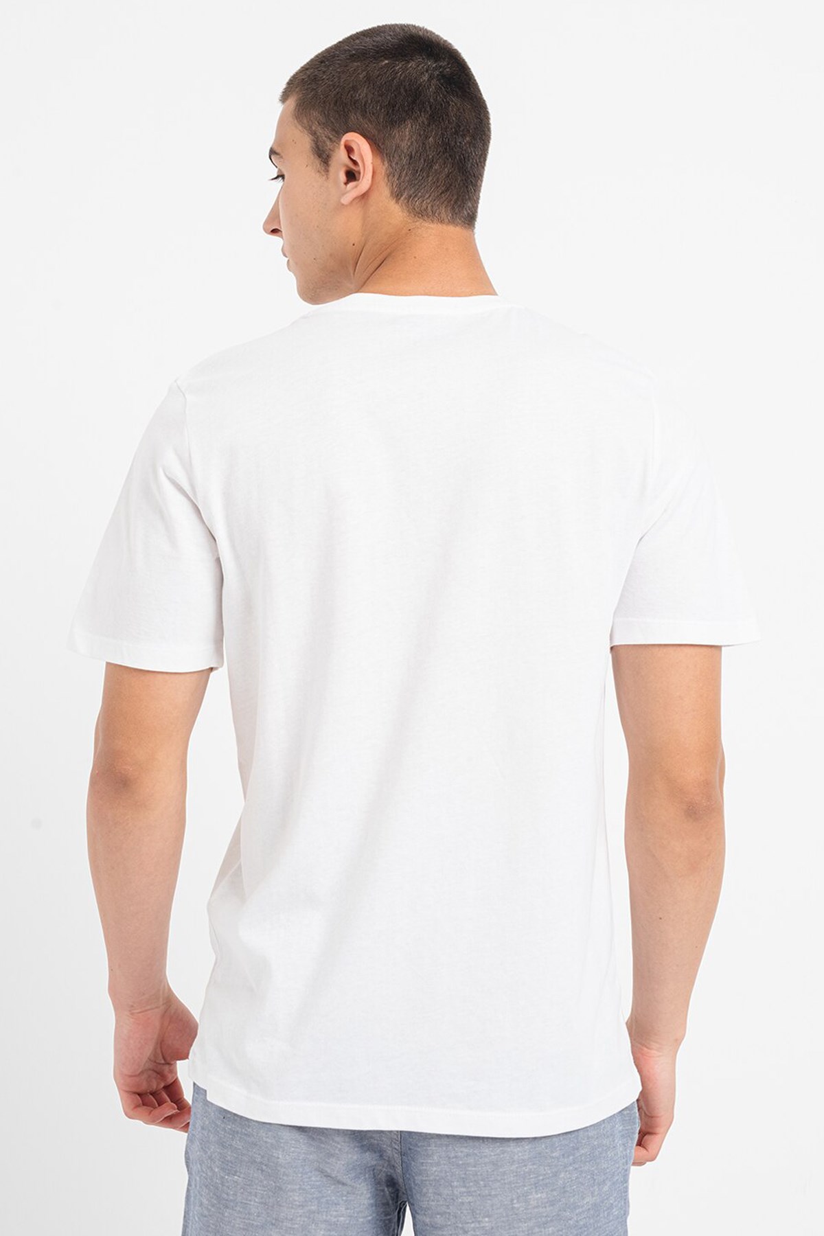 Jack & Jones Erkek Tişört 12258057 Beyaz