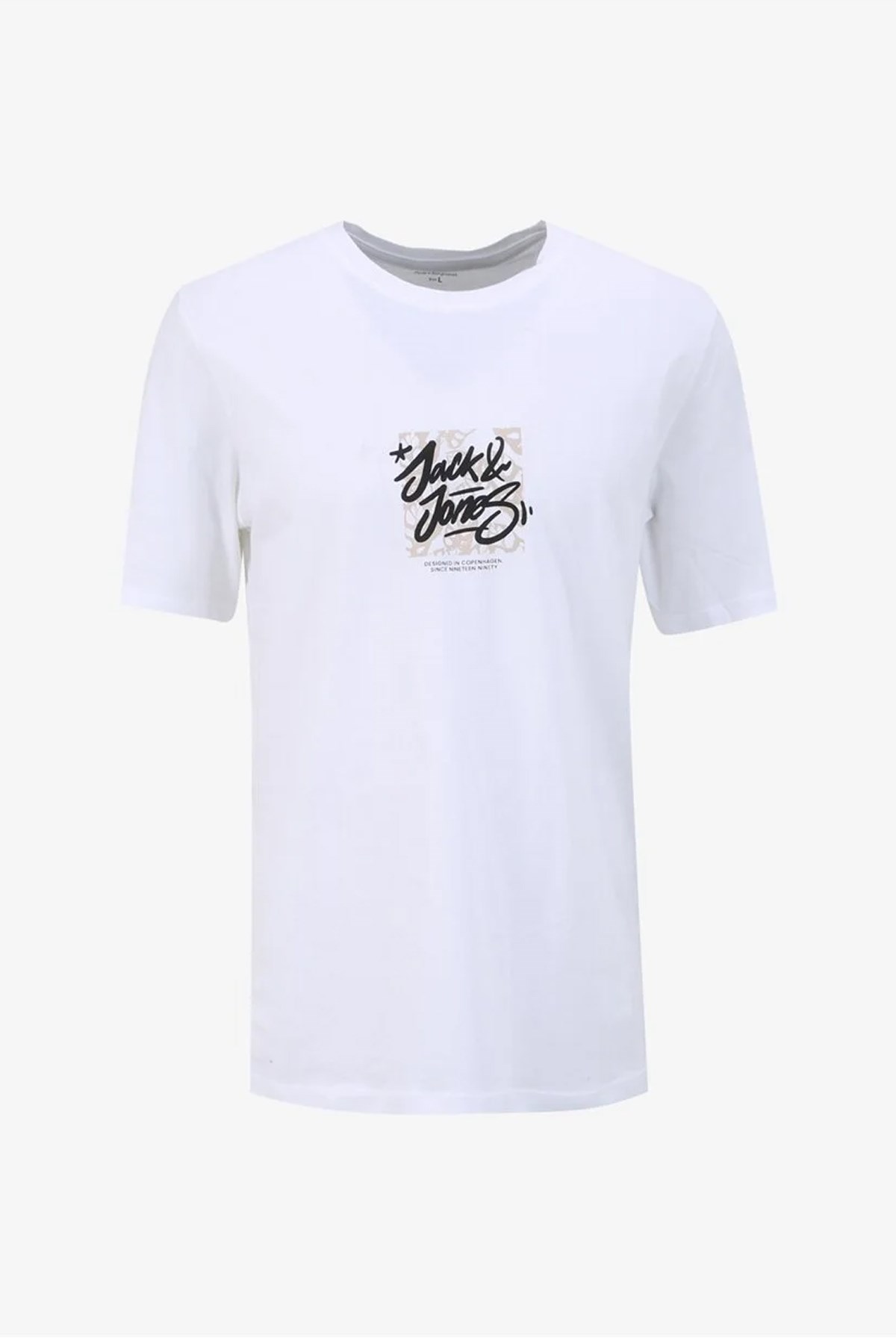 Jack & Jones Erkek Tişört 12258061 Beyaz