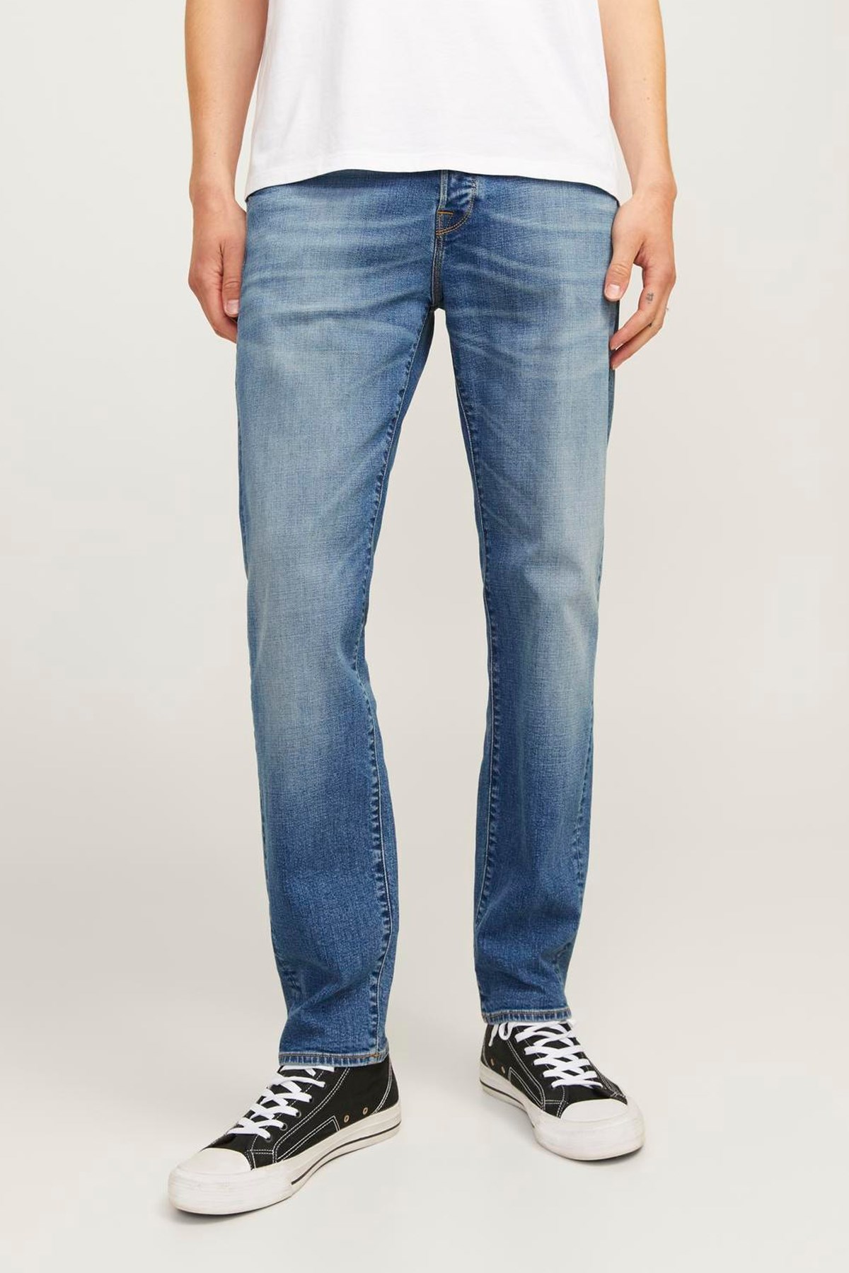 Jack & Jones Mike Fox Cb 056 Erkek Jean Pantolon 12258194 Mavi