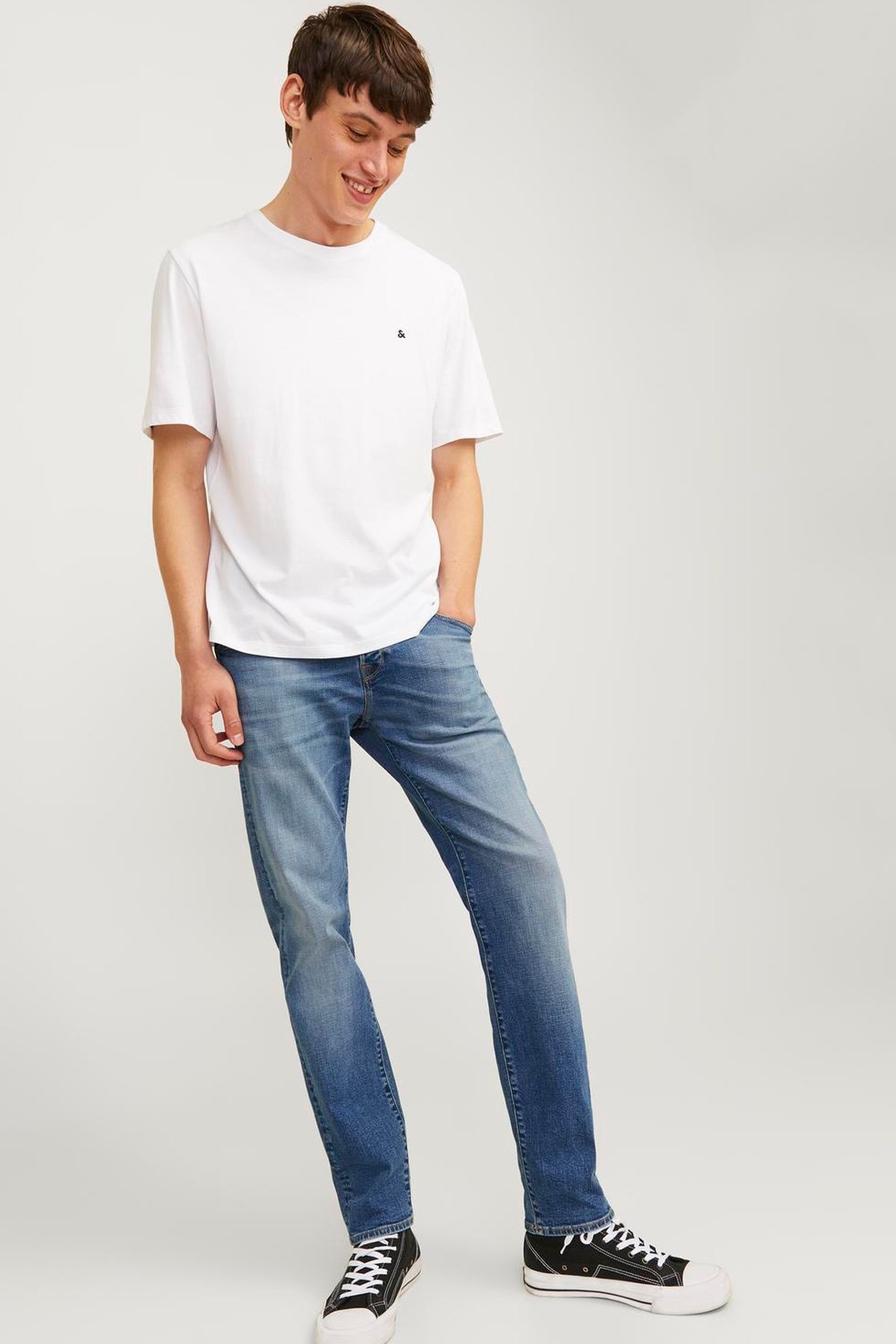 Jack & Jones Mike Fox Cb 056 Erkek Jean Pantolon 12258194 Mavi