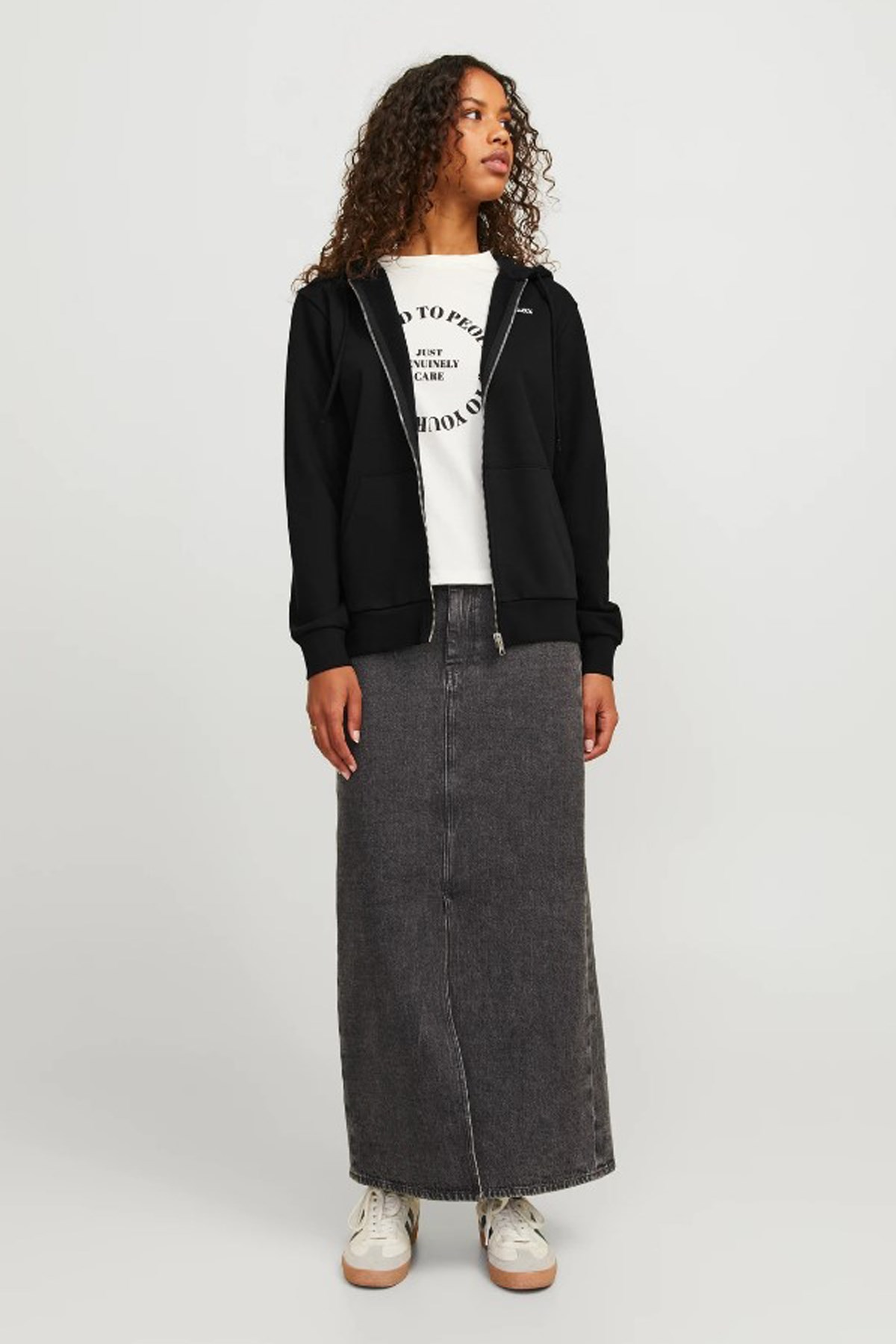 Jack & Jones Jxabbie Kadın Sweatshirt 12258320 Siyah