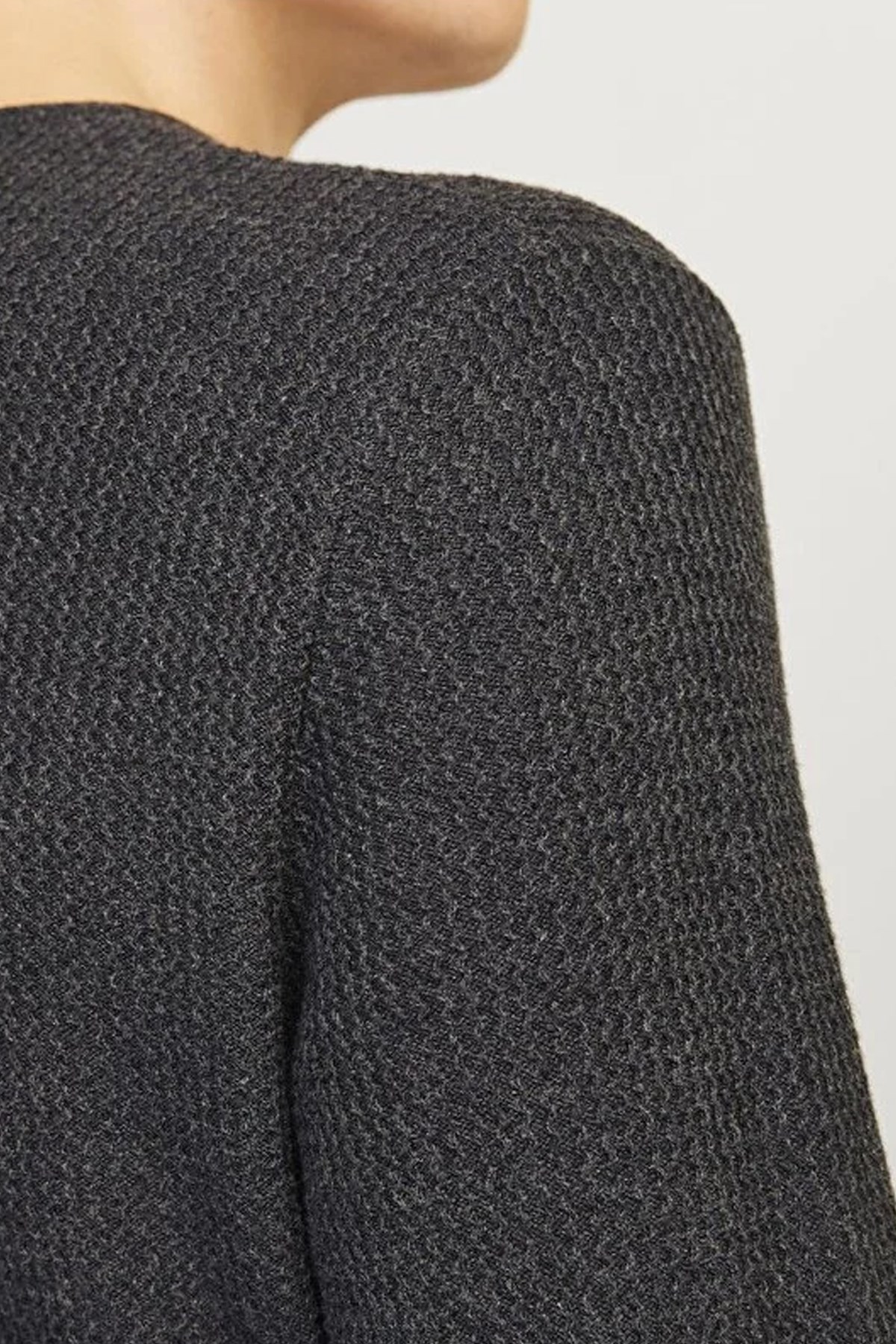 Jack & Jones Jjecooper Erkek Kazak 12258407 Gri