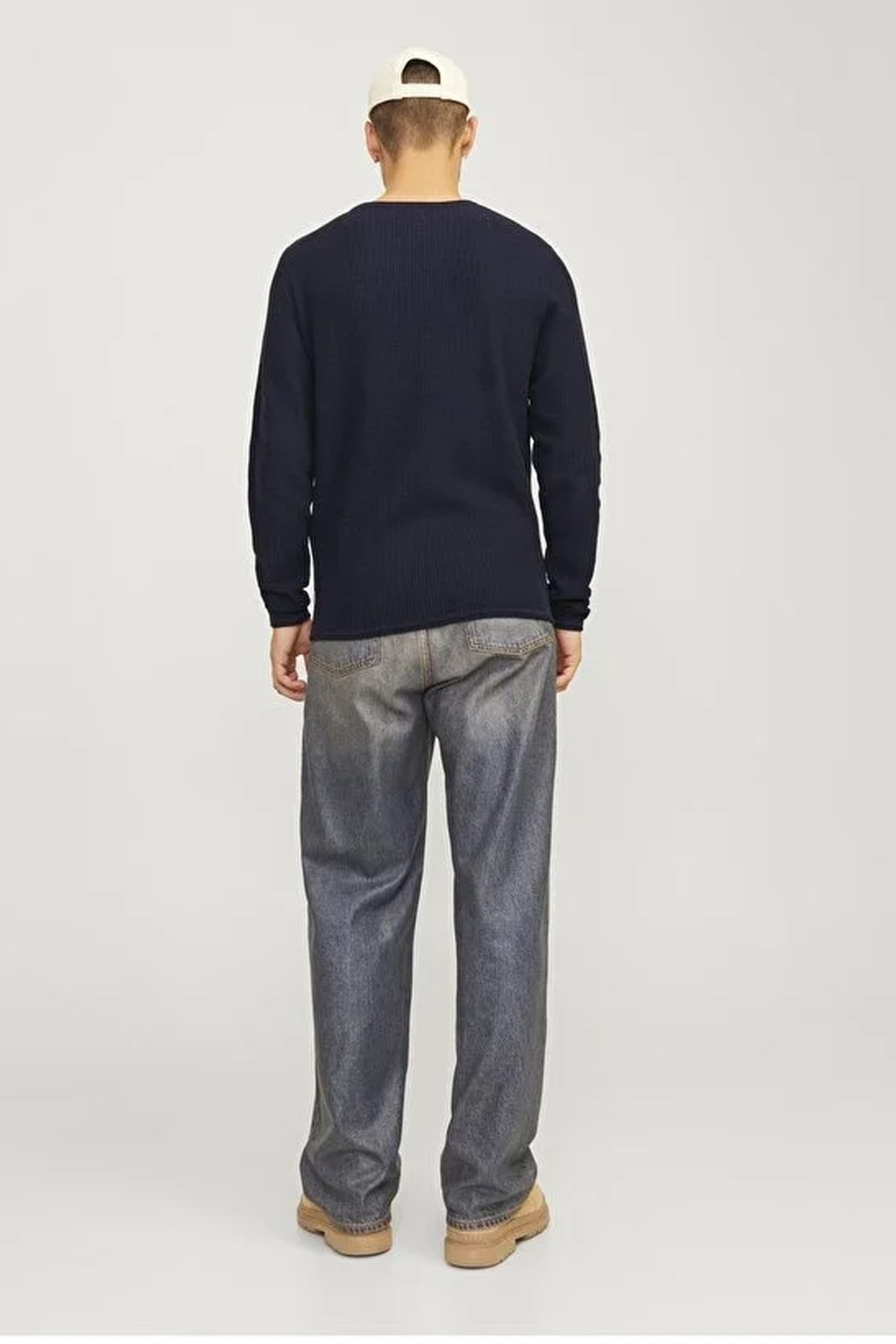 Jack & Jones Jjecooper Erkek Kazak 12258407 İndigo