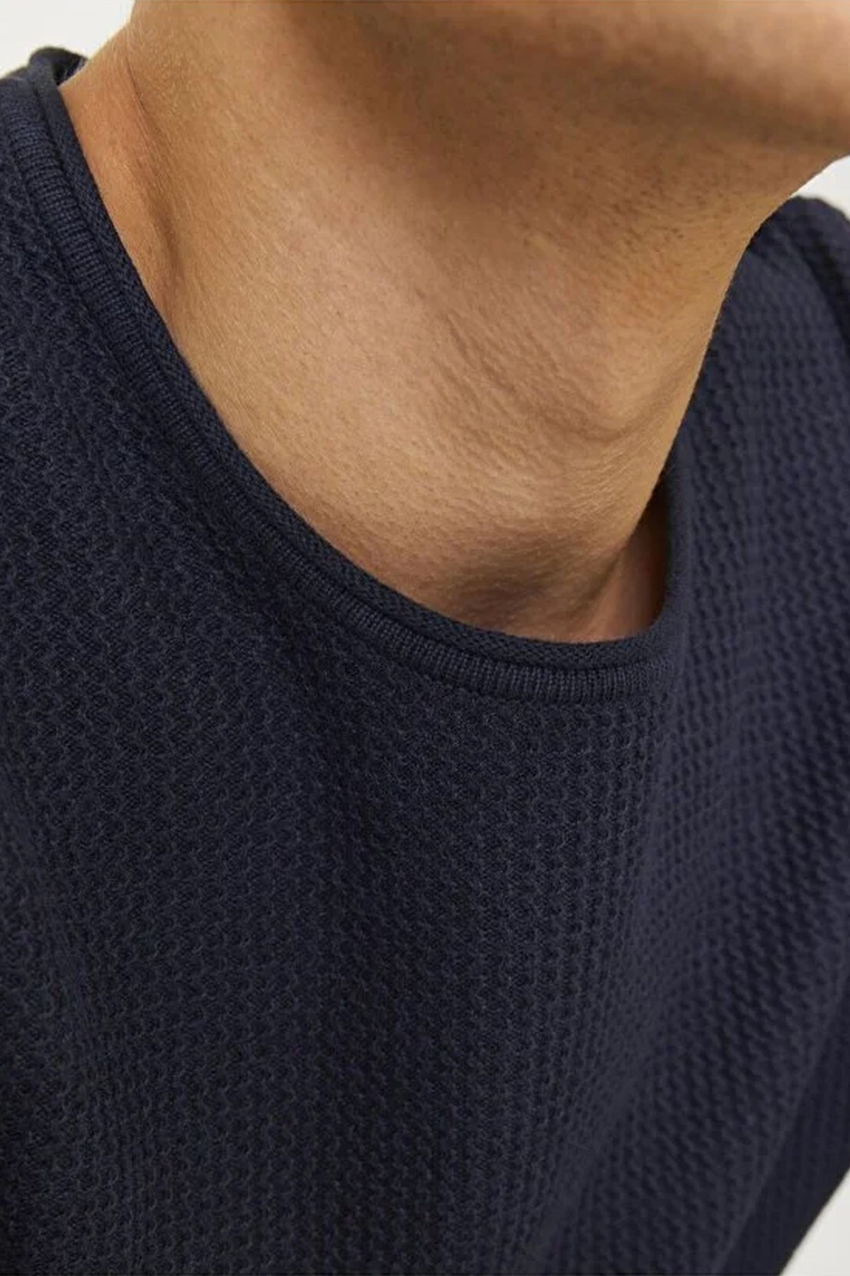 Jack & Jones Jjecooper Erkek Kazak 12258407 İndigo