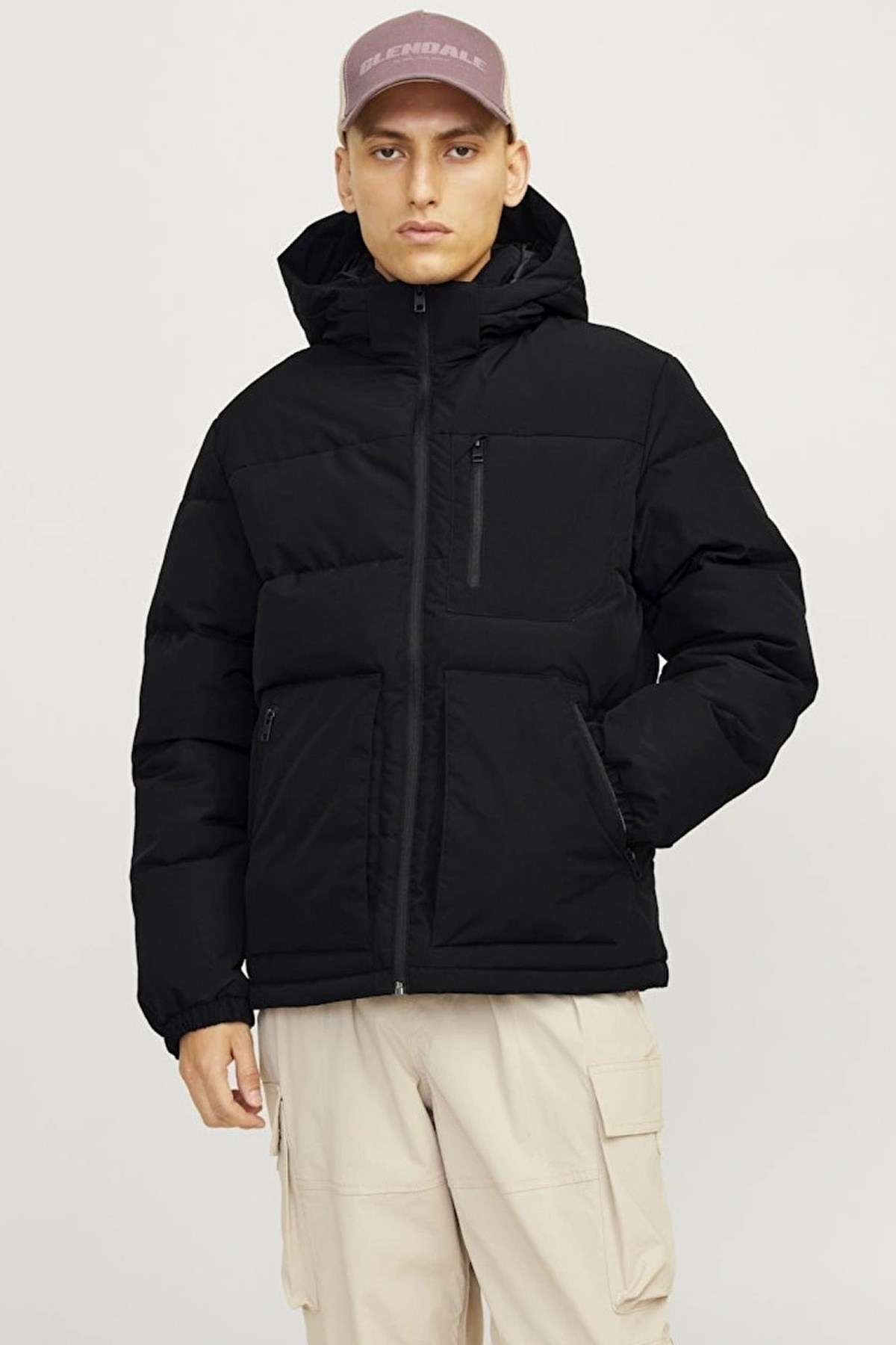Jack & Jones Otto Puffer Erkek Mont 12258416 Siyah