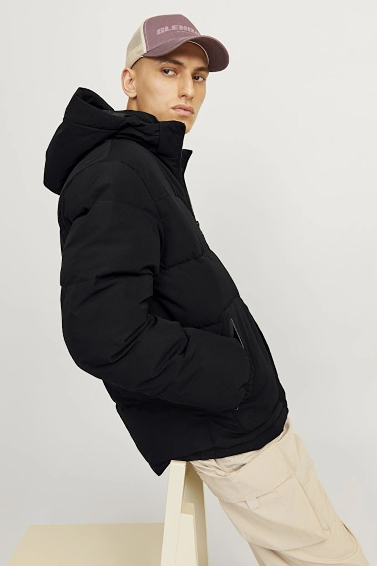 Jack & Jones Otto Puffer Erkek Mont 12258416 Siyah