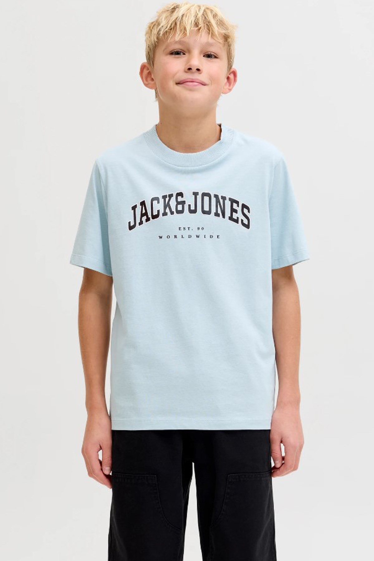 Jack & Jones Jjecaleb Çocuk Tişört 12258924 Açık Mavi