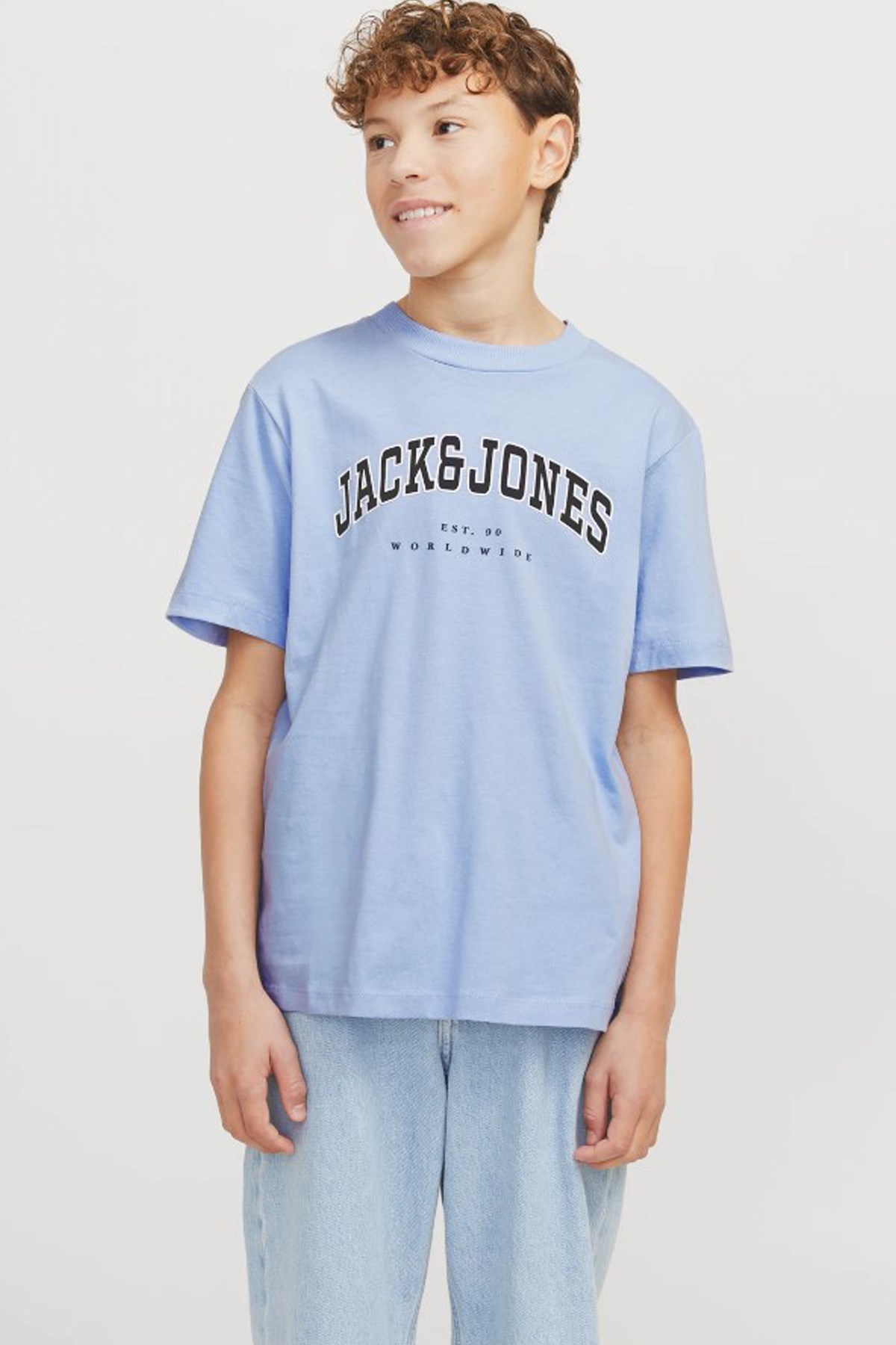 Jack & Jones Jjecaleb Çocuk Tişört 12258924 Mavi