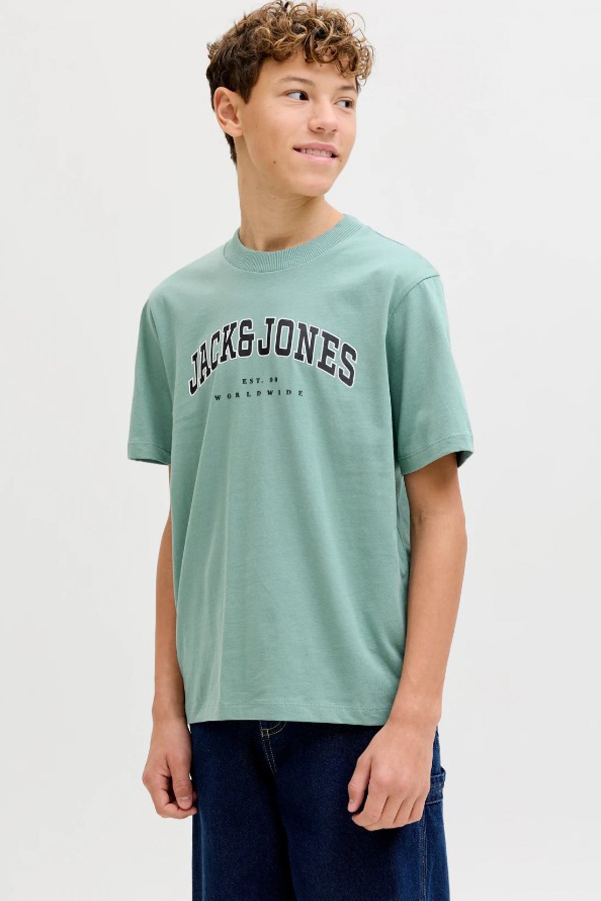 Jack & Jones Jjecaleb Çocuk Tişört 12258924 Yeşil