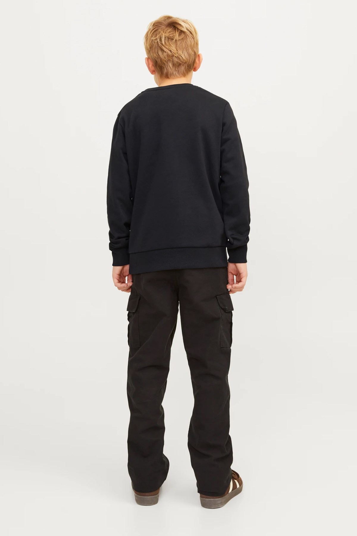 Jack & Jones Çocuk Jjecaleb Sweatshirt 12258967 Siyah