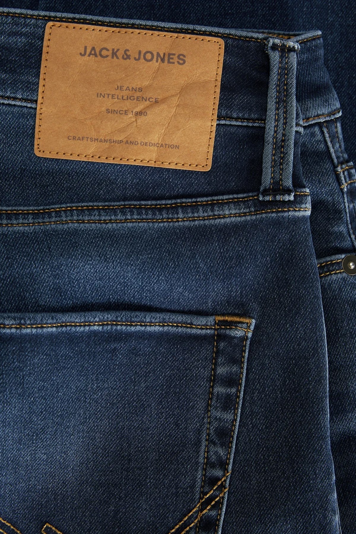 Jack & Jones Mike İcon I.K. Sq 026 Erkek Jean 12259170 Mavi