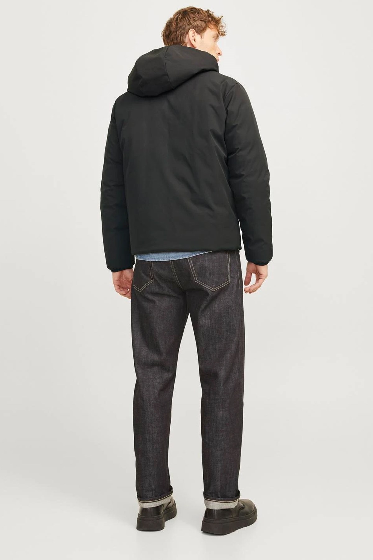 Jack & Jones Prblubrook Çift Taraflı Erkek Mont 12259367 Siyah