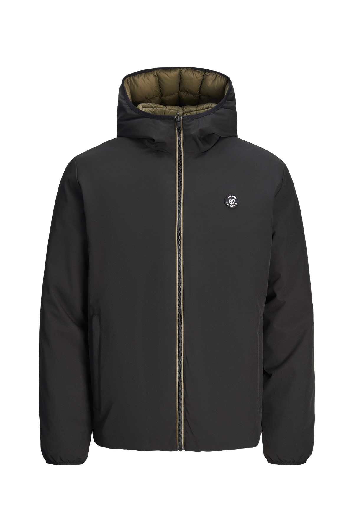 Jack & Jones Prblubrook Çift Taraflı Erkek Mont 12259367 Siyah