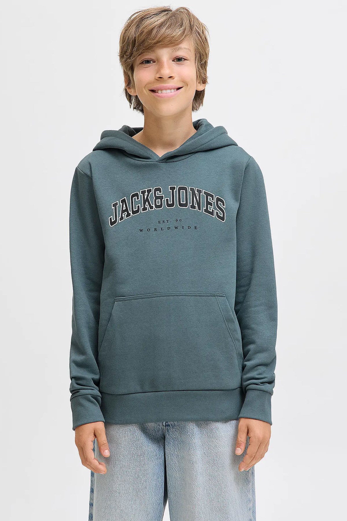 Jack & Jones Çocuk Jjecaleb Sweatshirt 12259564 Mavi