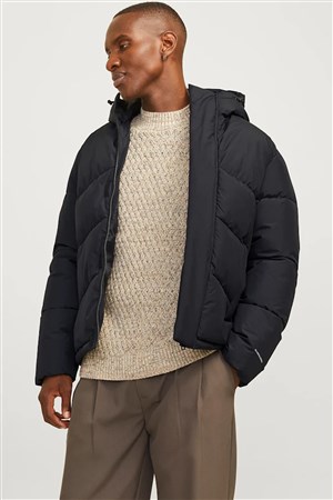 Jack & Jones World Puffer Jacket 12259850 Siyah