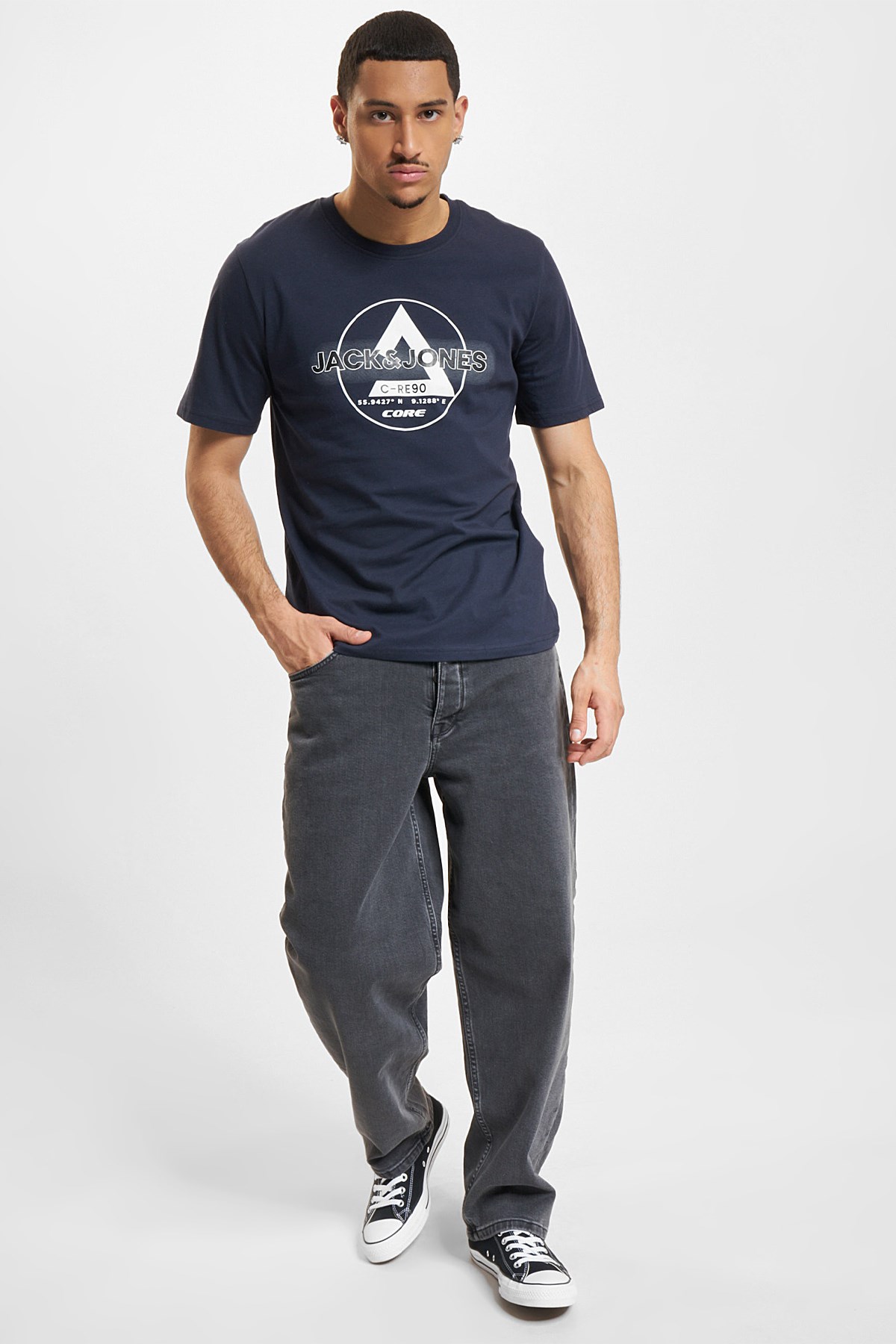 Jack & Jones Erkek Tişört 12259901 Lacivert
