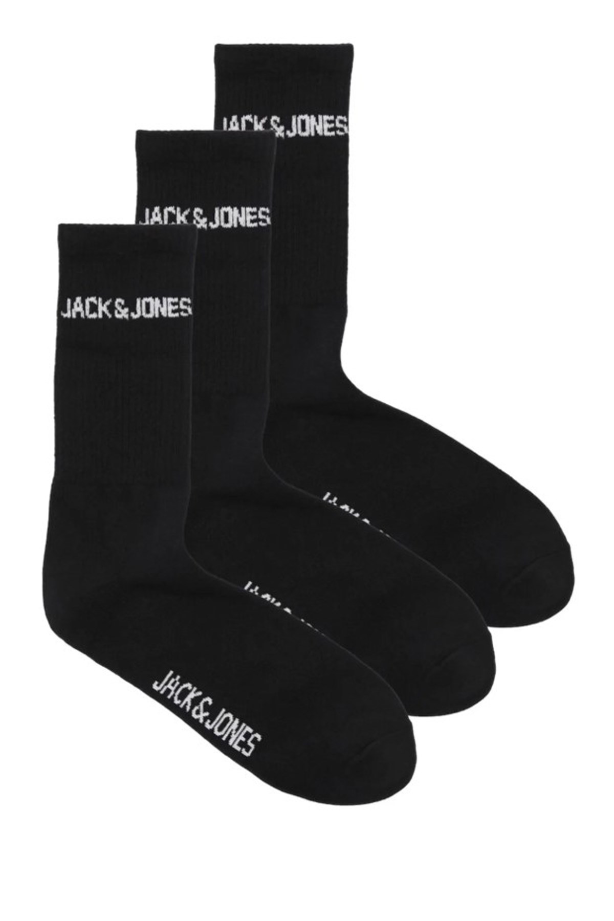 Jack & Jones Jacmel 3 Pack Erkek Çorap Siyah