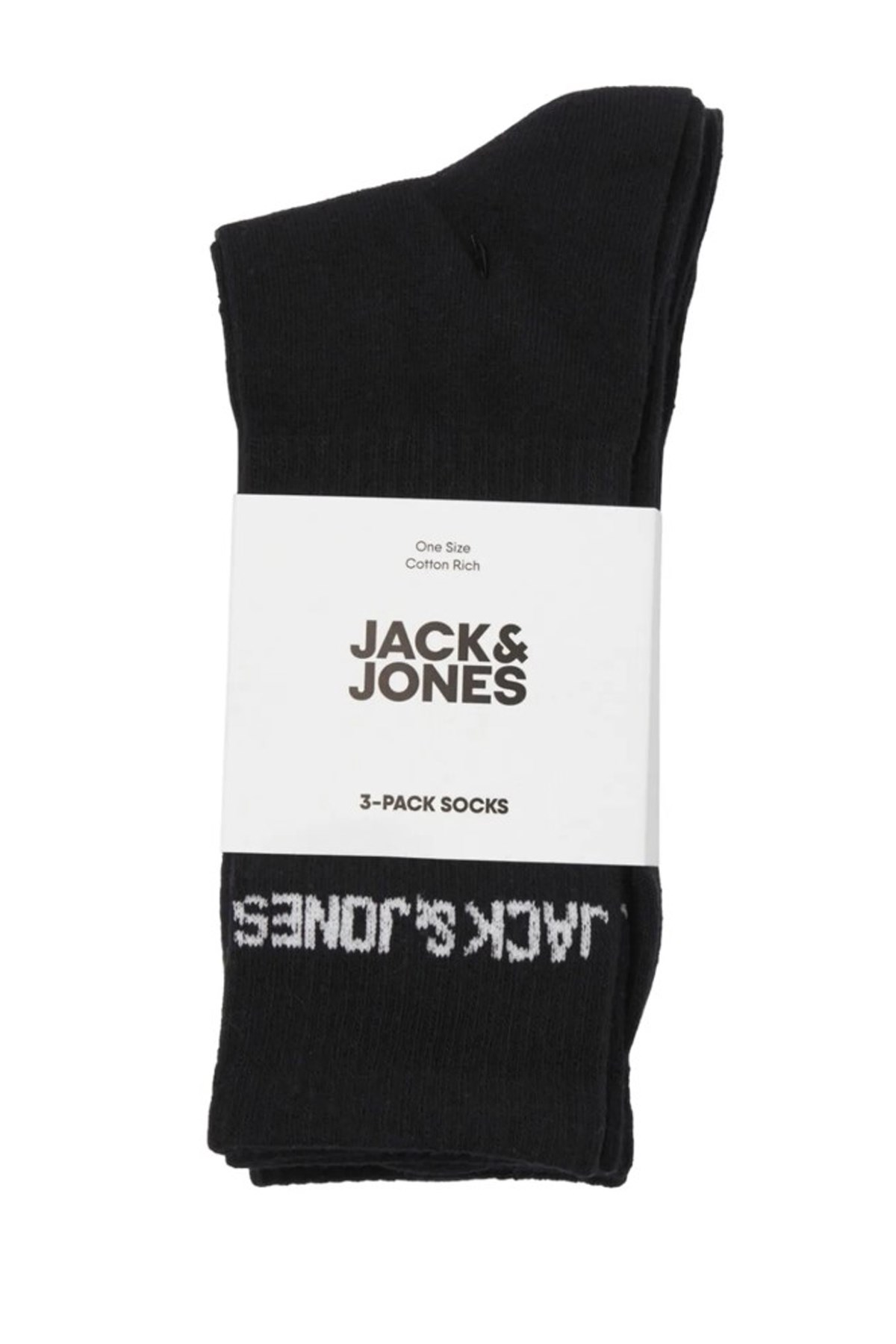 Jack & Jones Jacmel 3 Pack Erkek Çorap Siyah