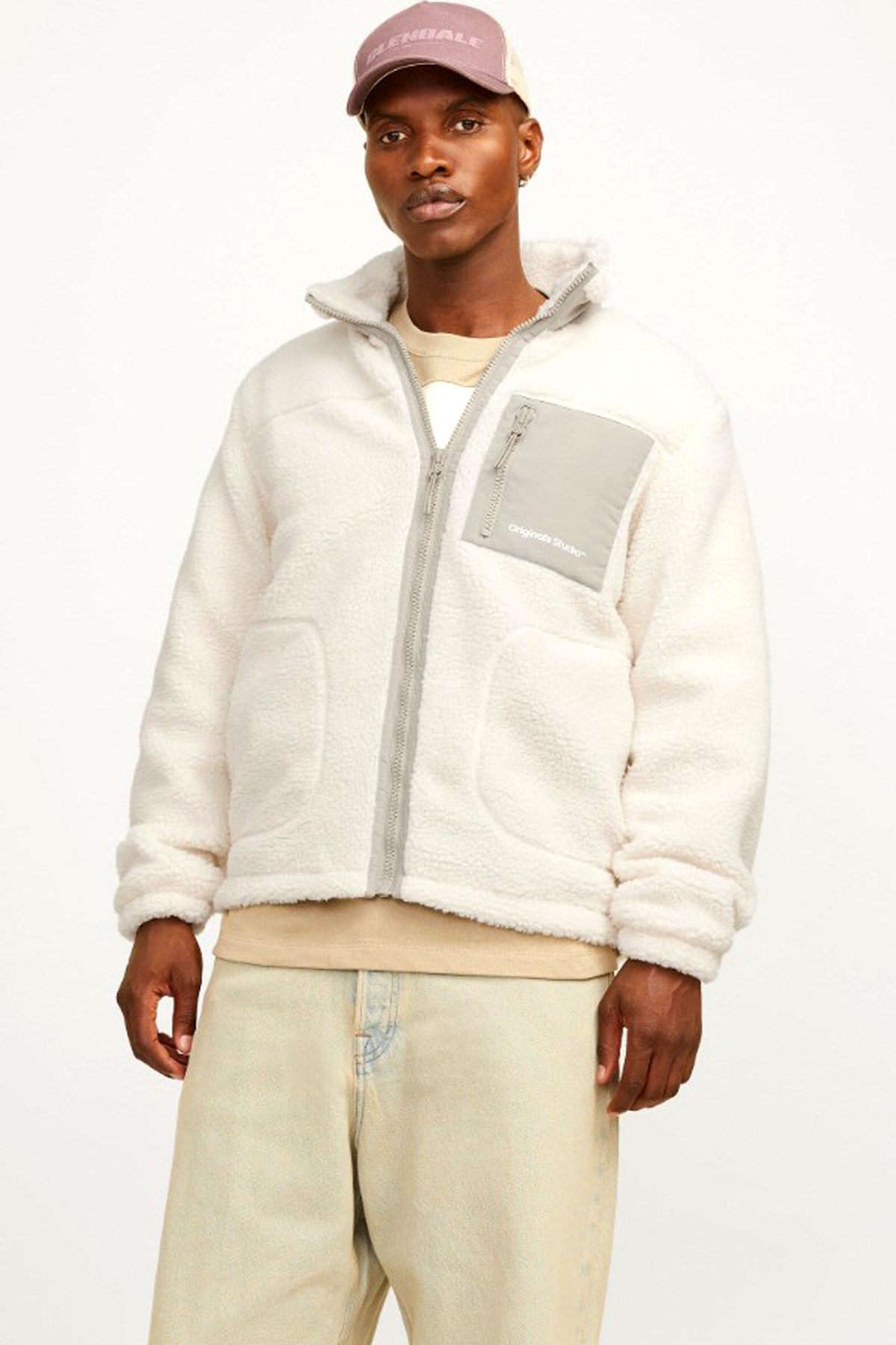 Jack & Jones Jorvesterbro Teddy Mont 12260450 Beyaz