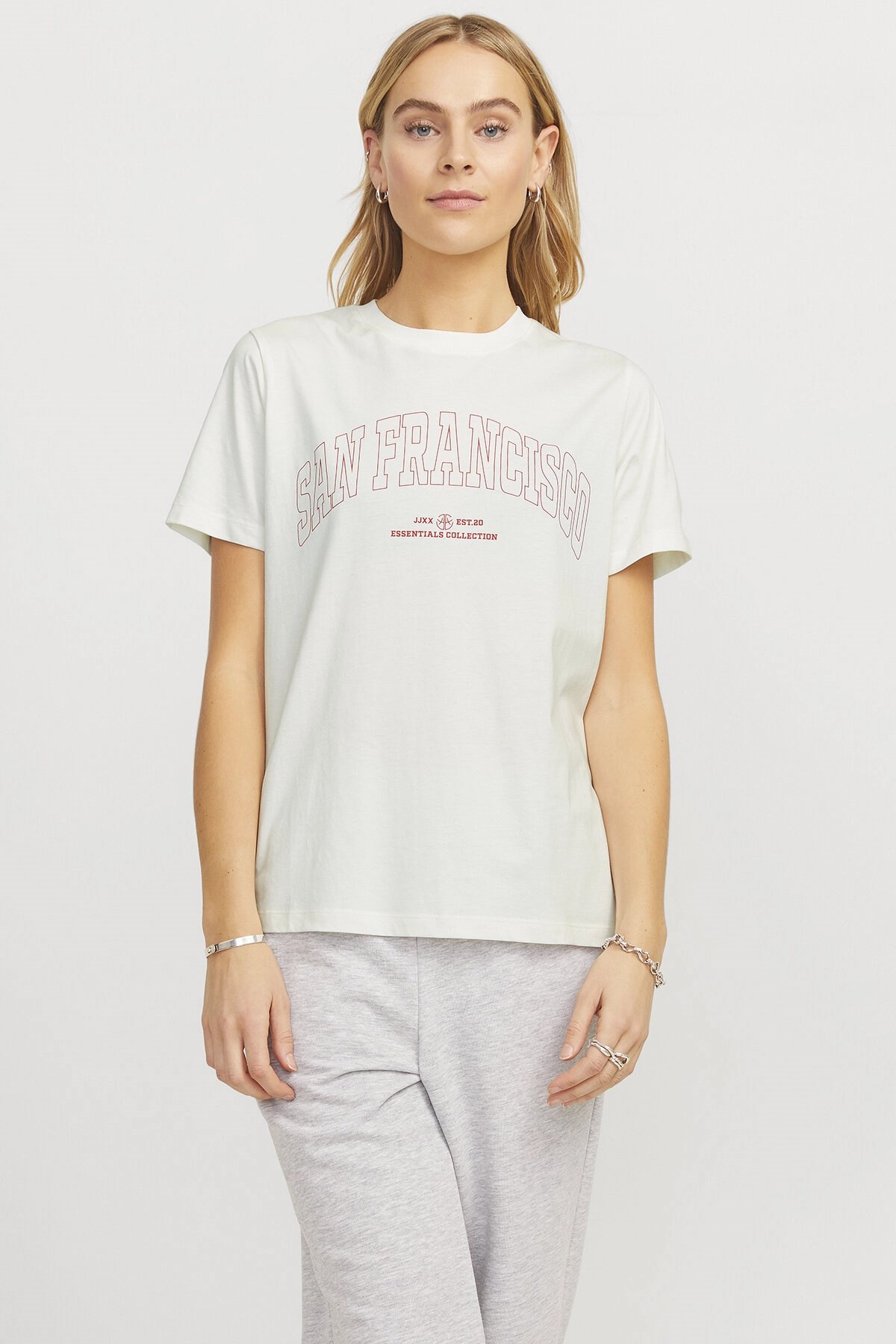 Jack & Jones Merle Reg Kadın Tişört Bej