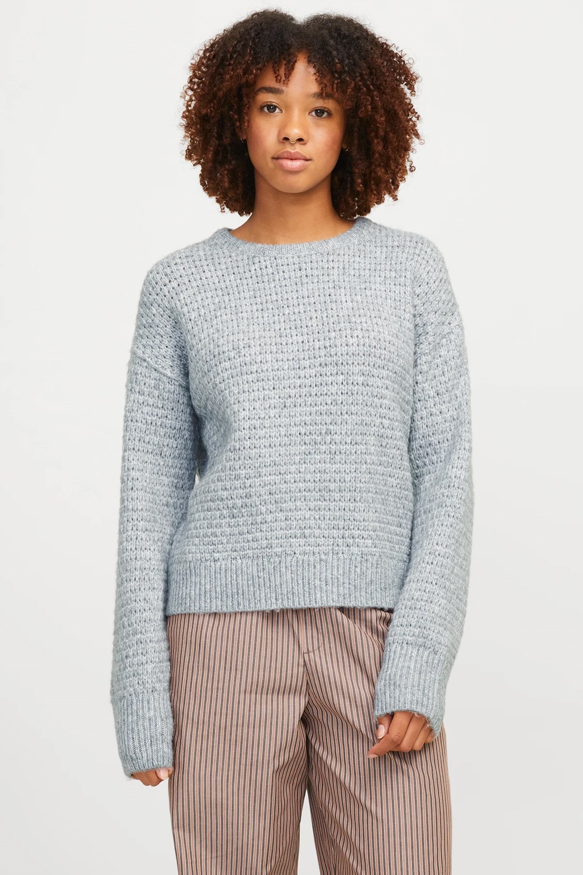 Jack & Jones Jxmilly Kadın Kazak 12261123 Gri