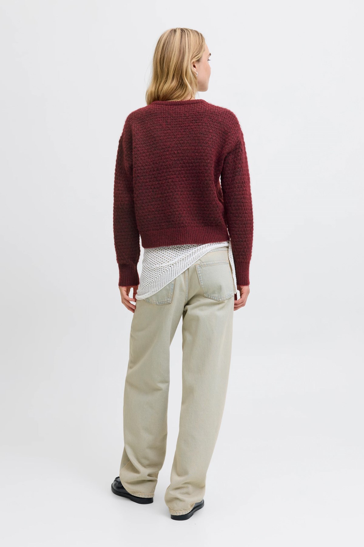 Jack & Jones Jxmilly Kadın Kazak 12261123 Kahverengi