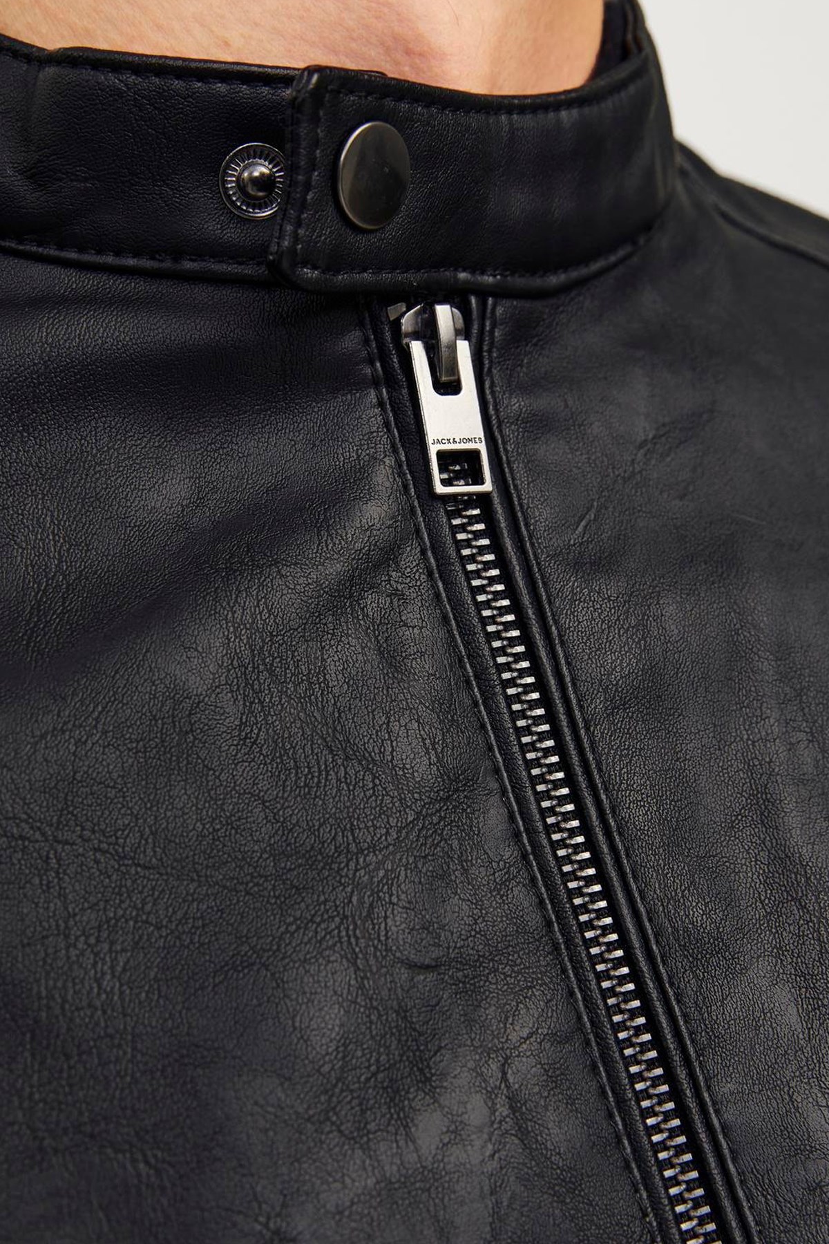 Jack & Jones Jjedylan Erkek Deri Mont 12261195 Siyah