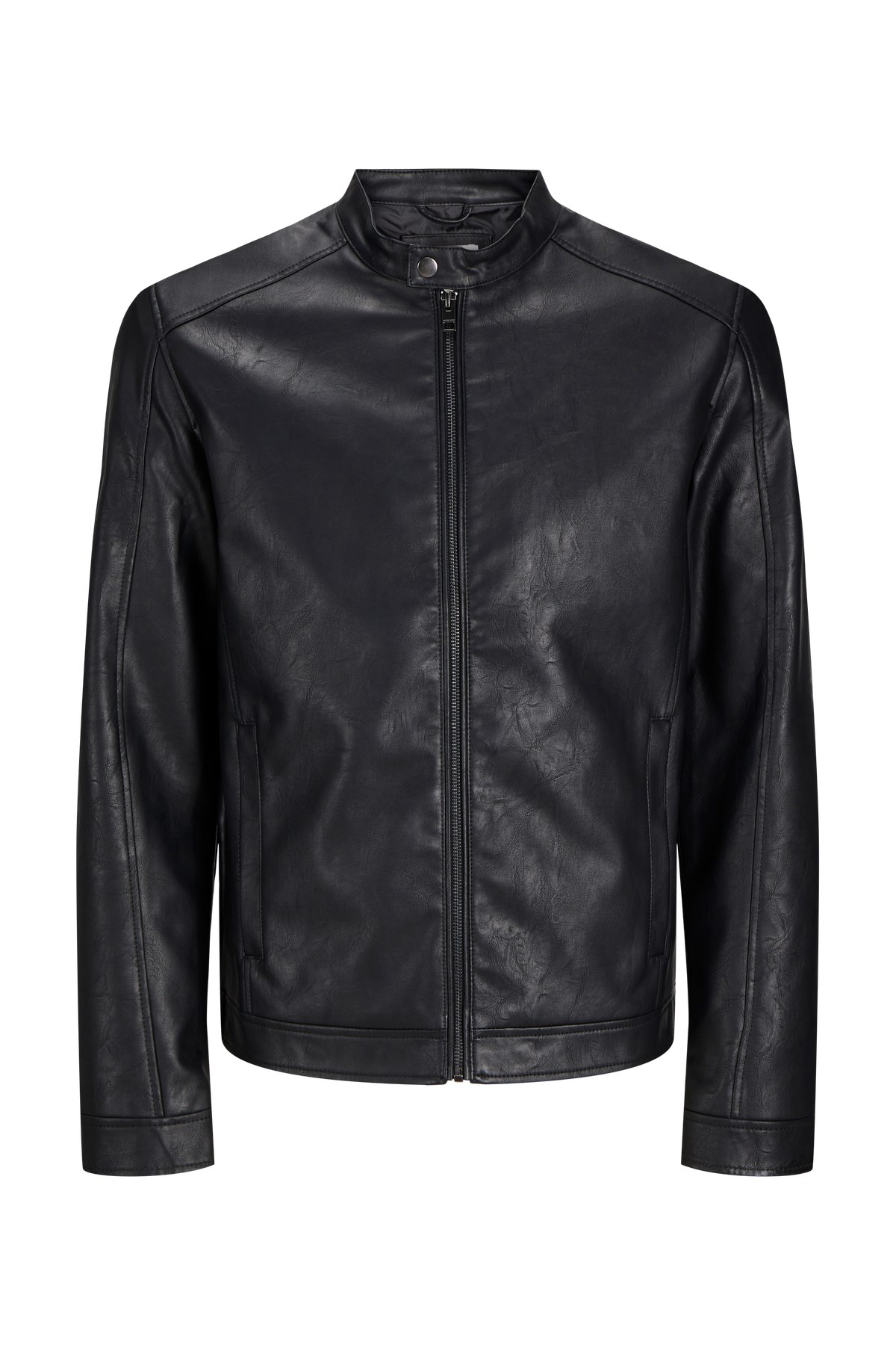 Jack & Jones Jjedylan Erkek Deri Mont 12261195 Siyah