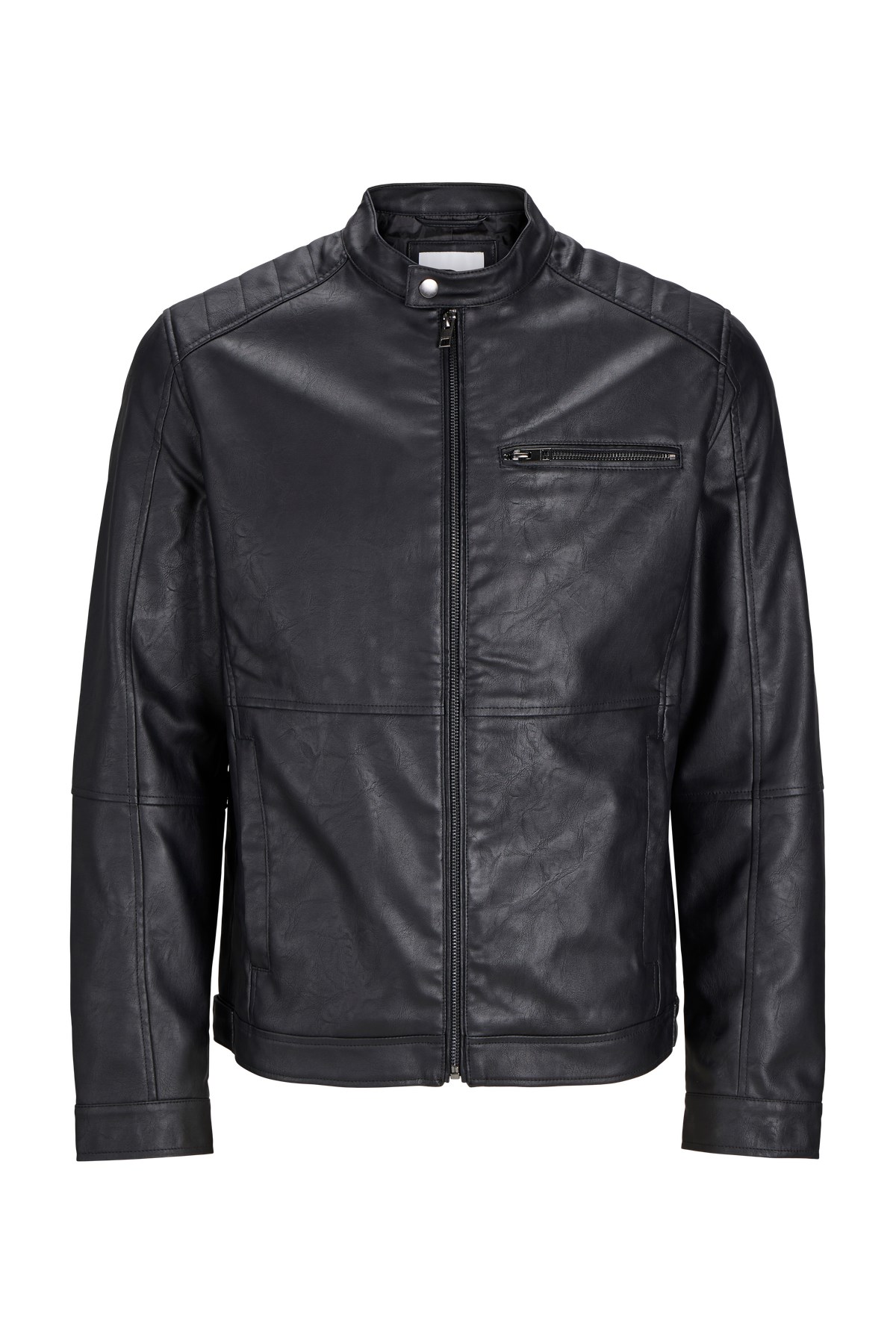 Jack & Jones Jjedylan Erkek Deri Mont 12261196 Siyah