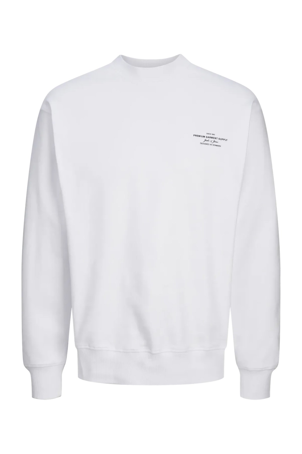 Jack & Jones Blachad Branding Erkek Sweat 12261386 Ekru