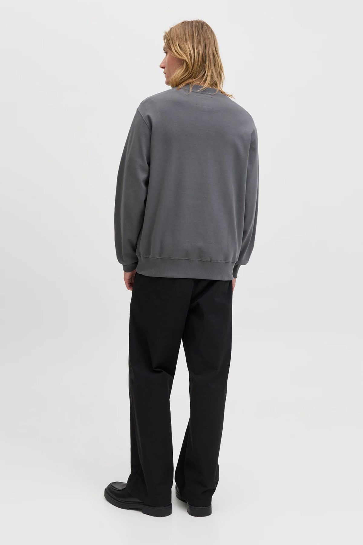 Jack & Jones Blachad Branding Erkek Sweat 12261386 Gri