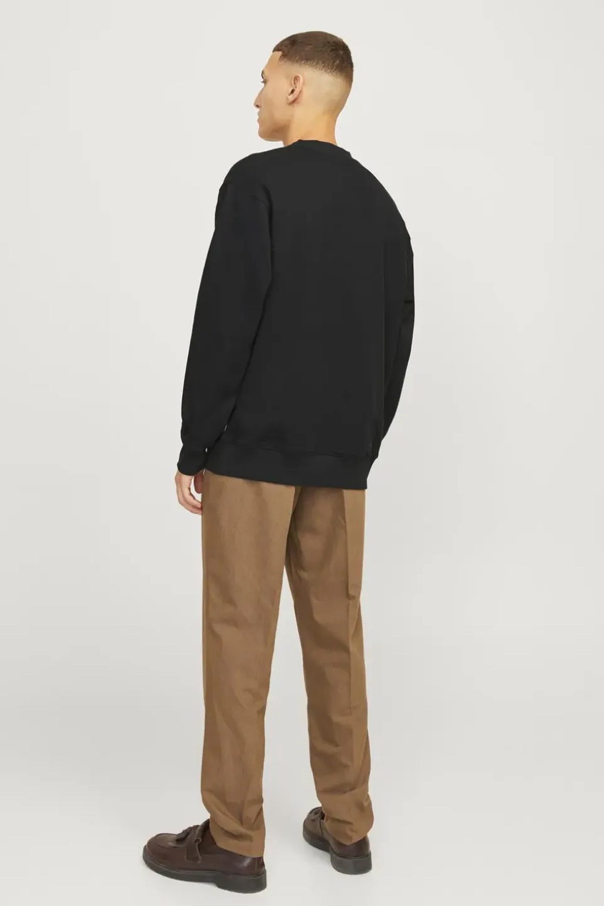 Jack & Jones Blachad Branding Erkek Sweat 12261386 Siyah