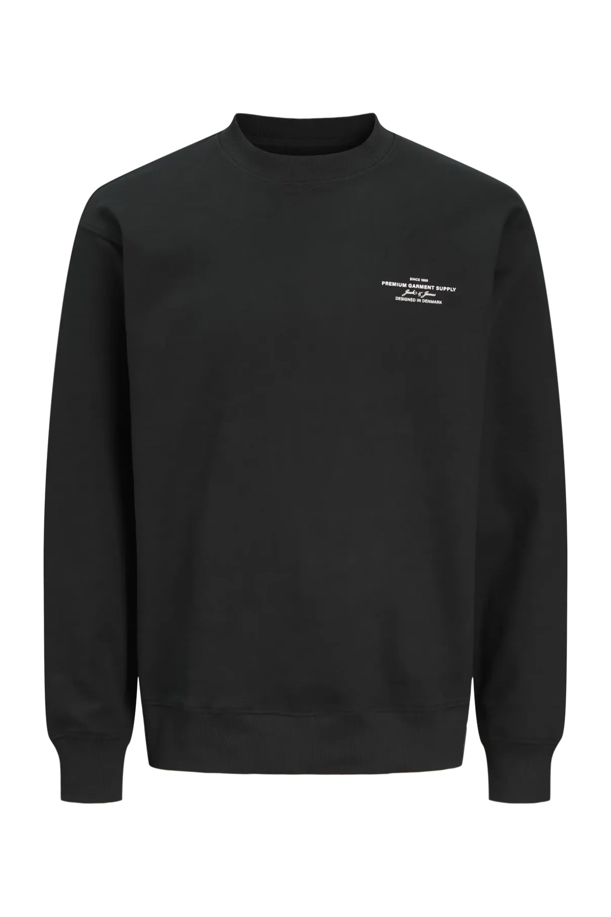 Jack & Jones Blachad Branding Erkek Sweat 12261386 Siyah