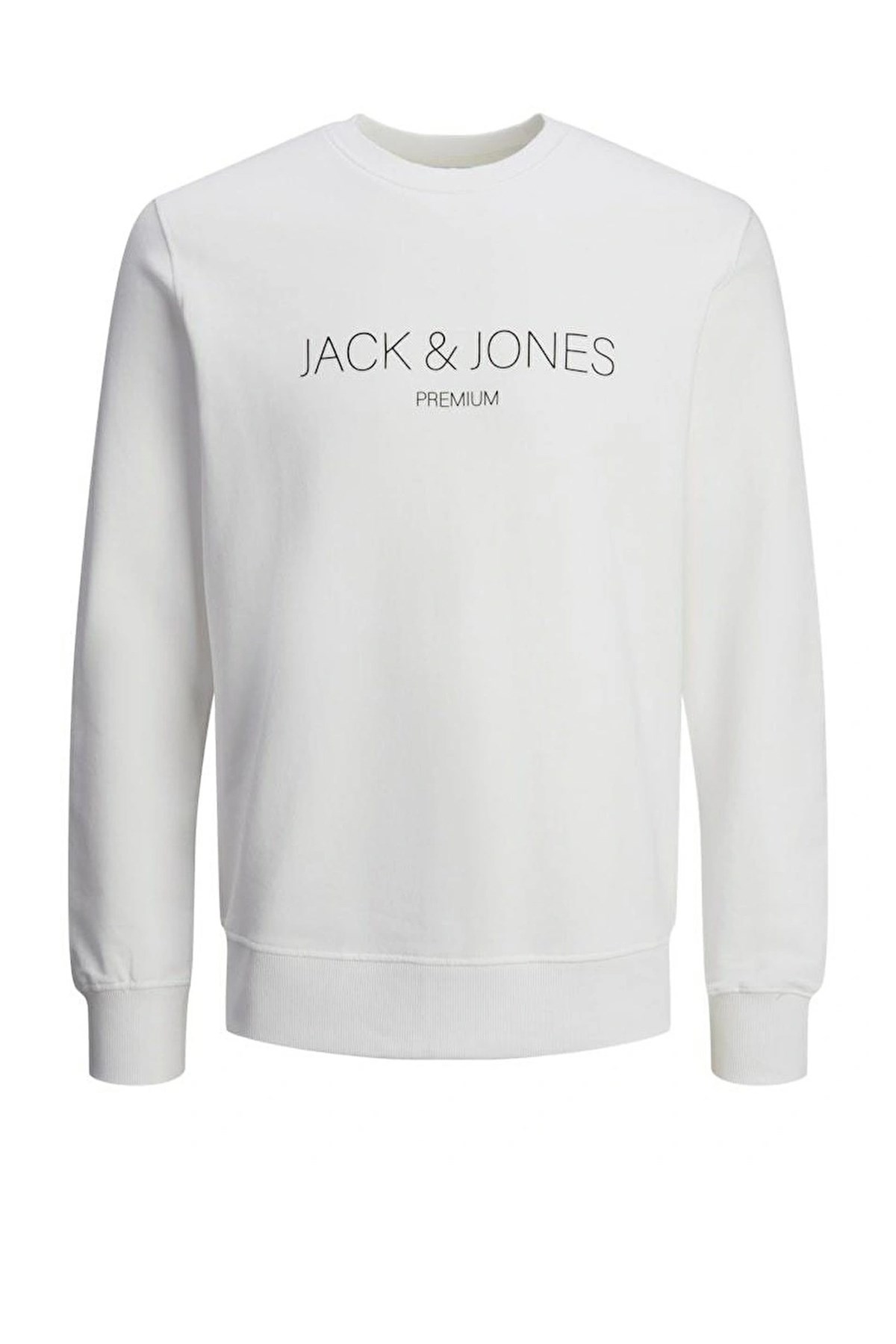 Jack & Jones Jprblajared Bisiklet Yaka Sweat 12261873 Beyaz