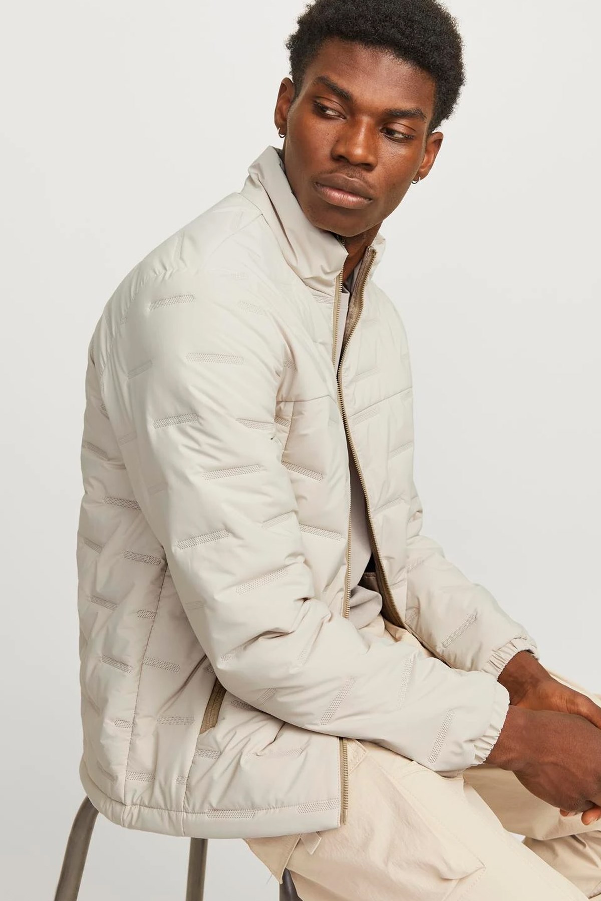 Jack & Jones Cosonic Stand Erkek Mont 12262102 Beyaz