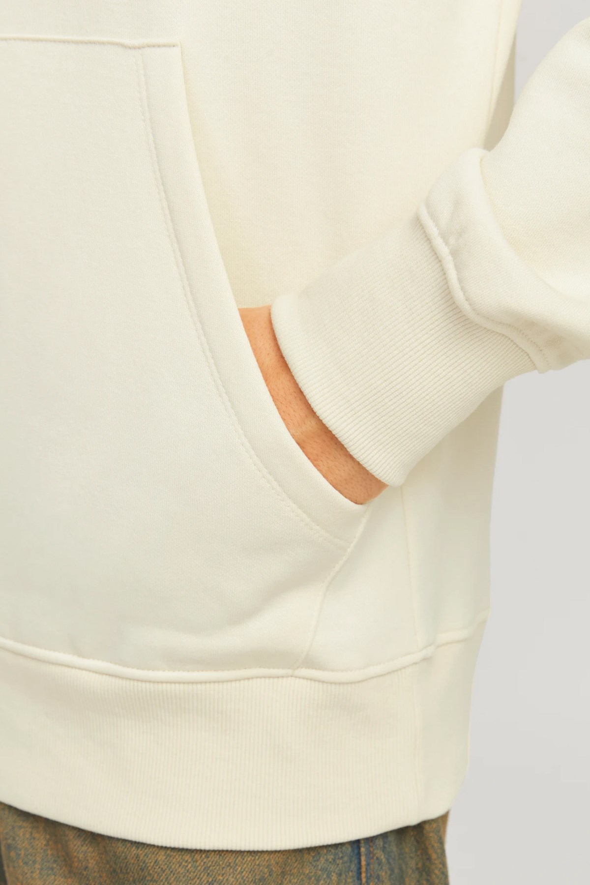 Jack & Jones Jorportland Erkek Sweat 12262421 Ekru