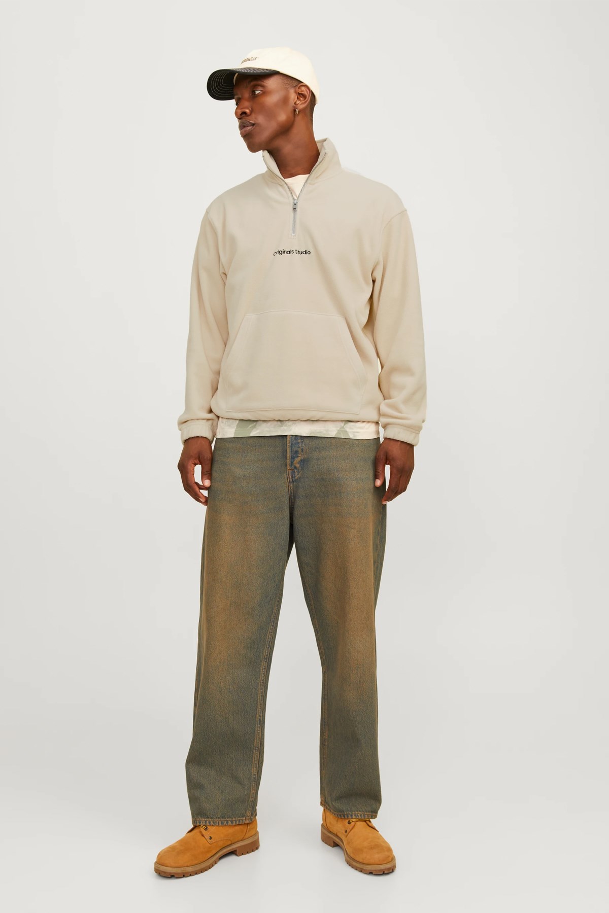 Jack & Jones Jorvesterbro Erkek Sweatshirt 12262981 Bej