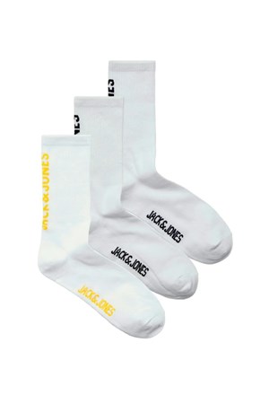Jack & Jones Jacjamıe 3'lü Tenis Çorap 12263422 Beyaz