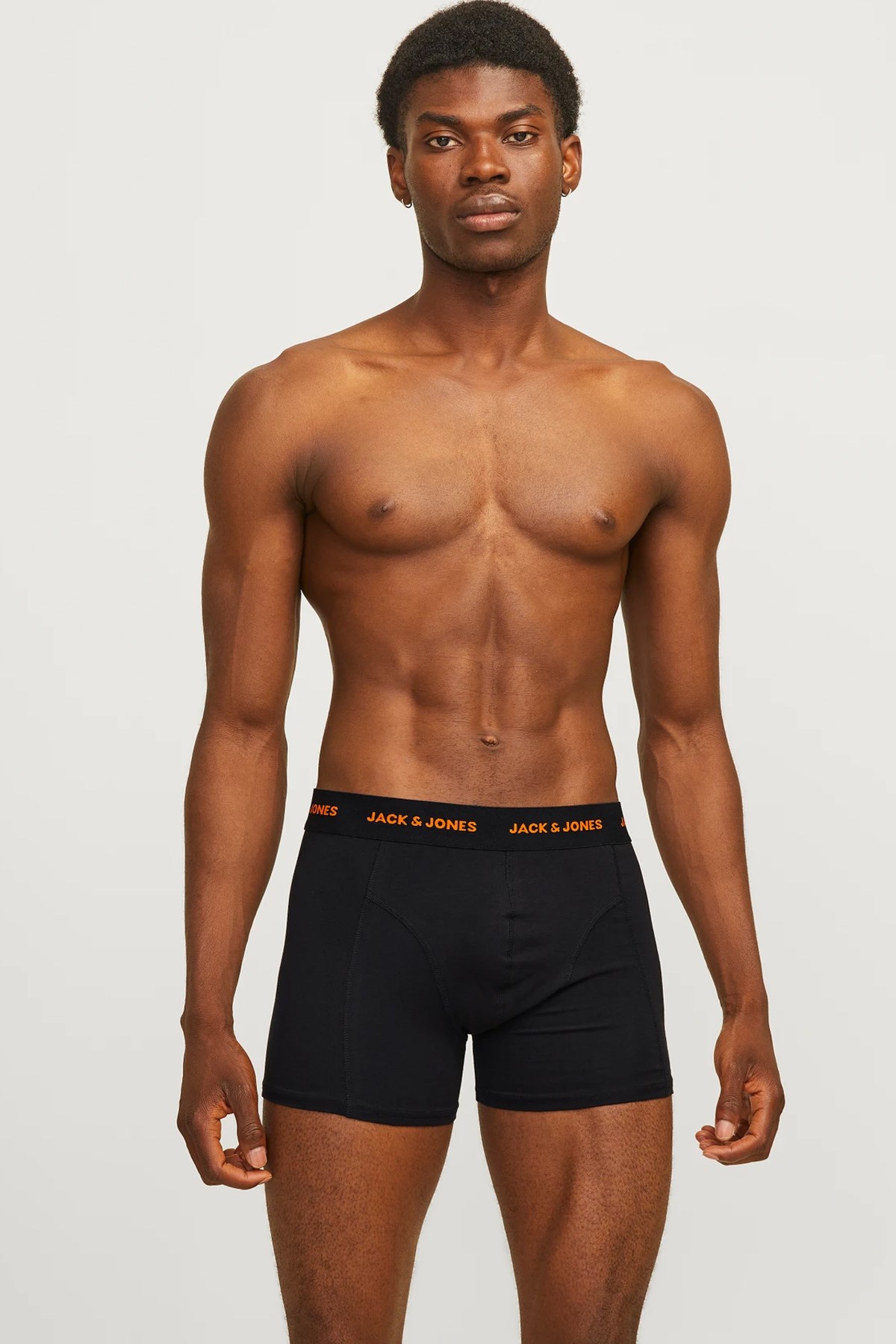 Jack & Jones Jacaron Solid Trunks 3'lü Boxer 12263876 Siyah