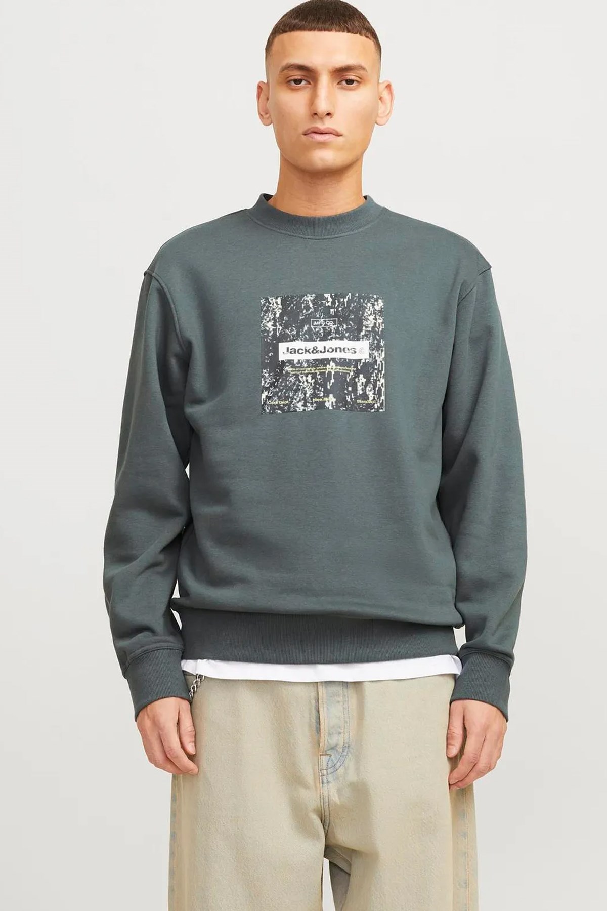 Jack & Jones Alpha Erkek Sweat 12266495 Antrasit