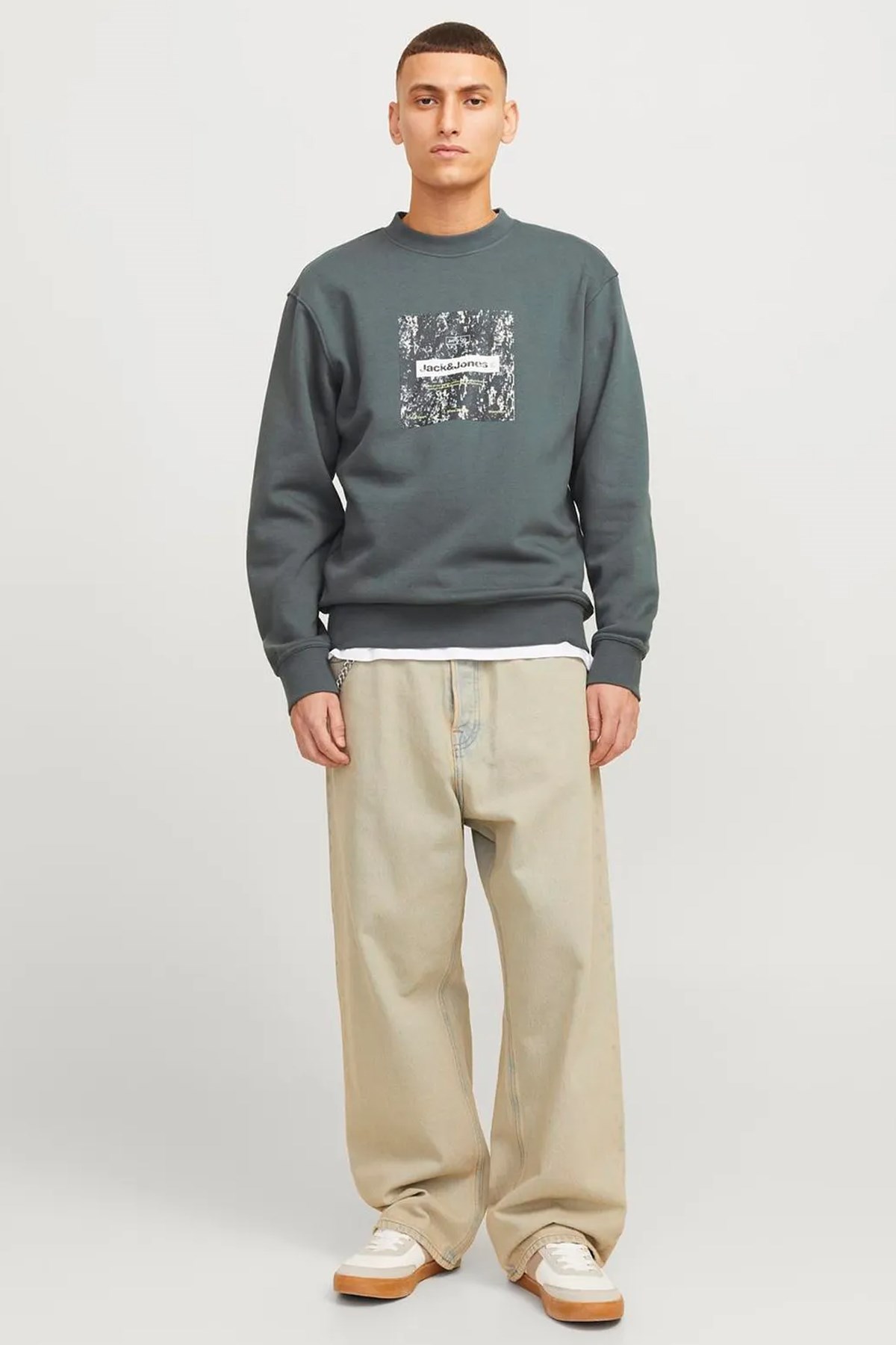 Jack & Jones Alpha Erkek Sweat 12266495 Antrasit