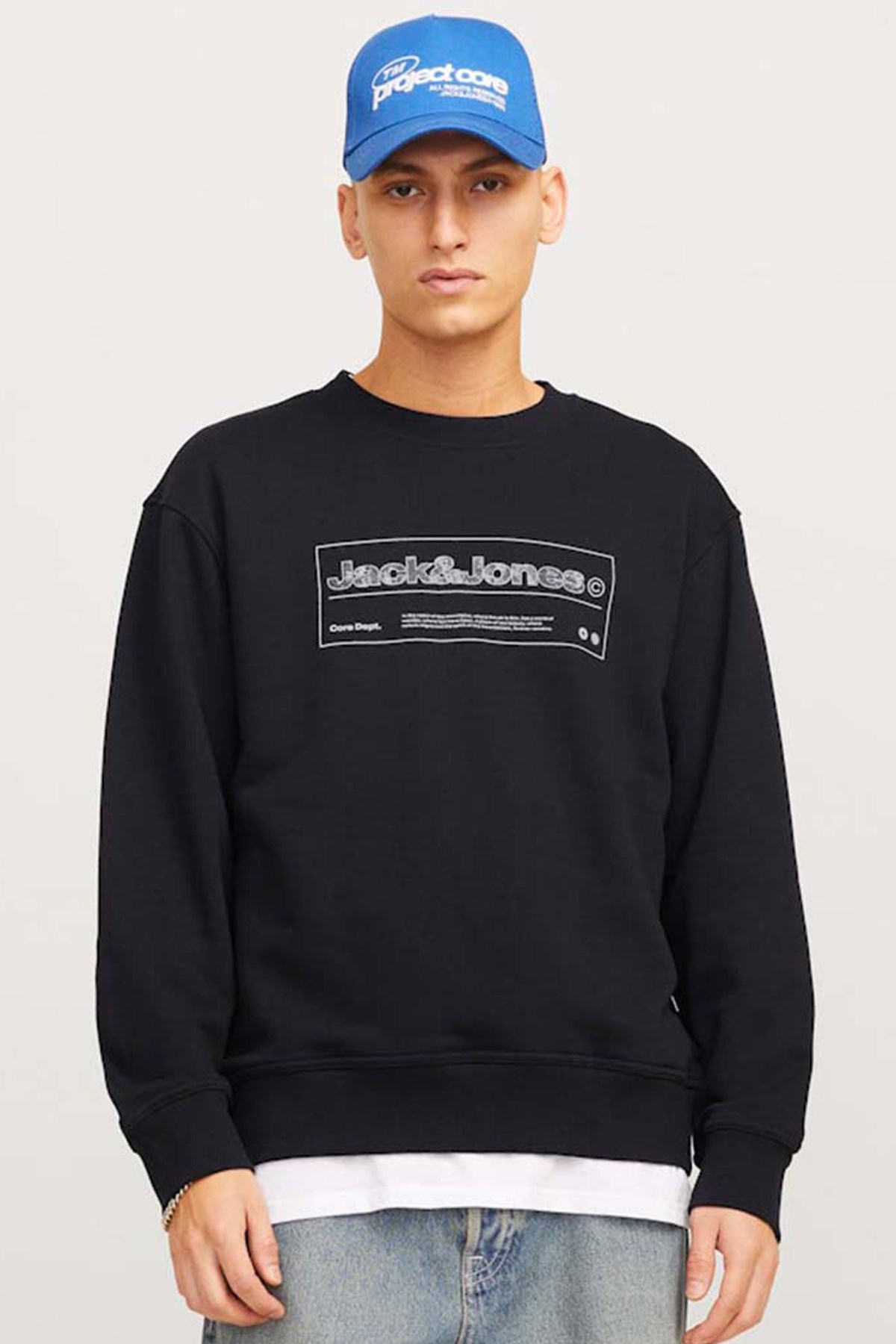 Jack & Jones Alpha Erkek Sweat 12266495 Siyah