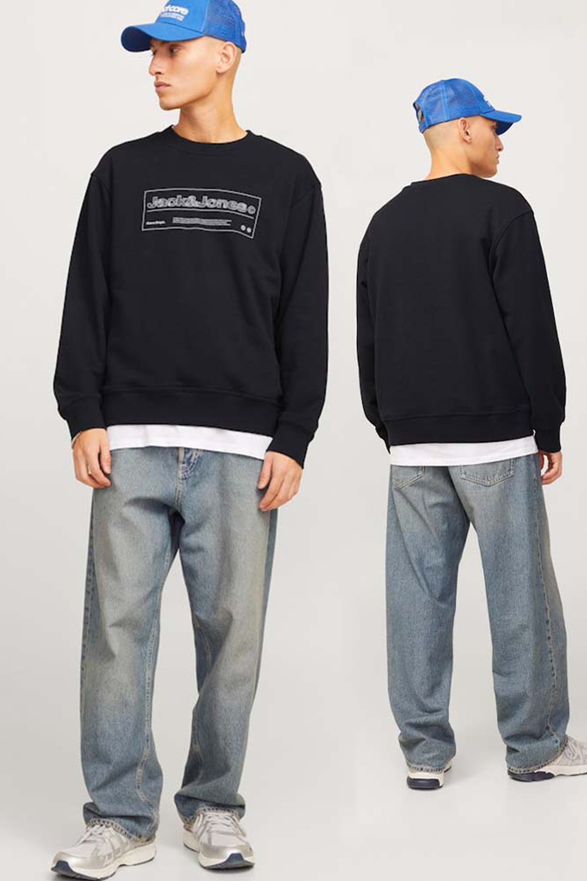 Jack & Jones Alpha Erkek Sweat 12266495 Siyah
