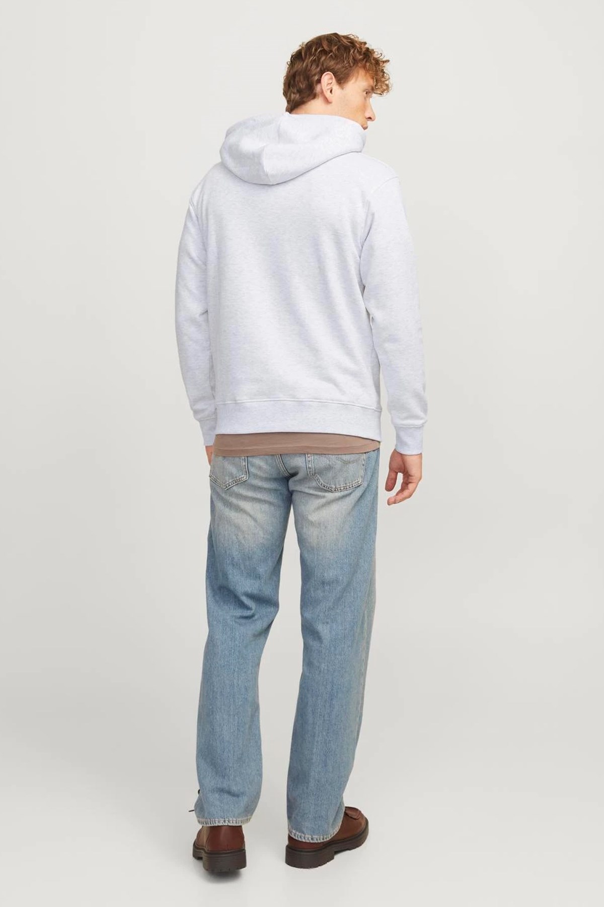 Jack & Jones Jorvesterbro Newton Boxfront Sweat 12266801 Beyaz
