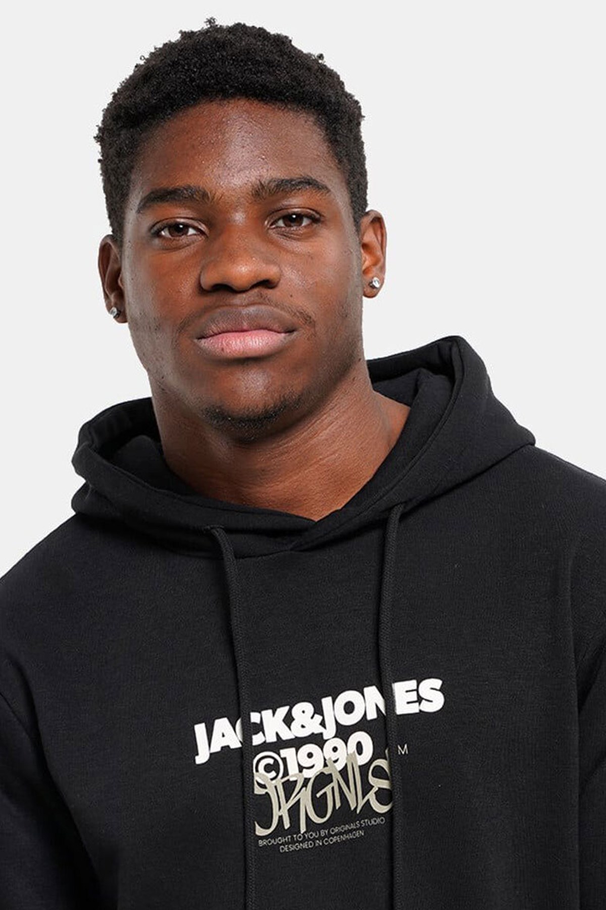 Jack & Jones Jorbushwıck Erkek Kapüşonlu 12266946 Siyah