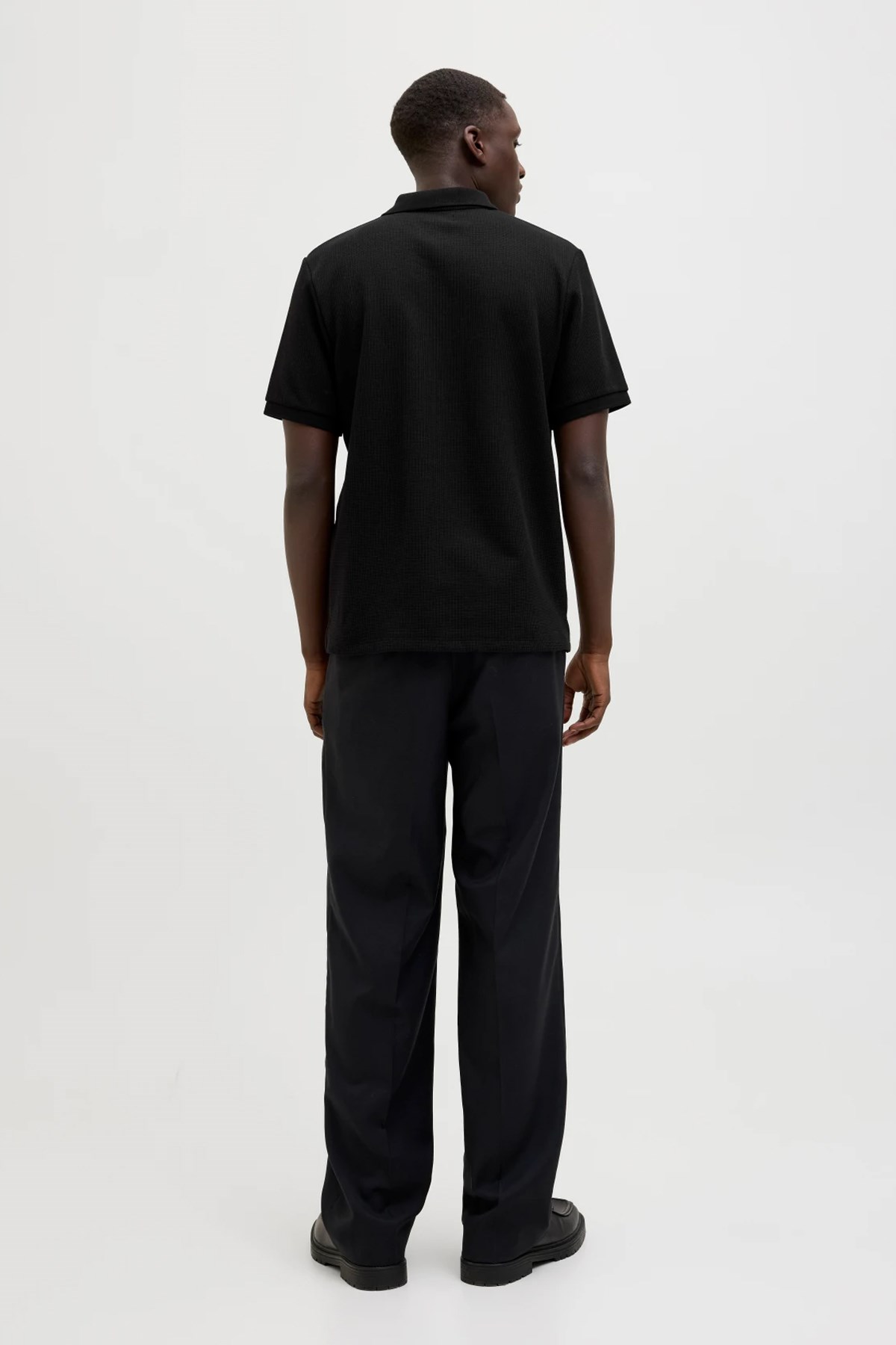 Jack & Jones Jjeaustin Erkek Polo Yaka Tişört 12268130 Siyah