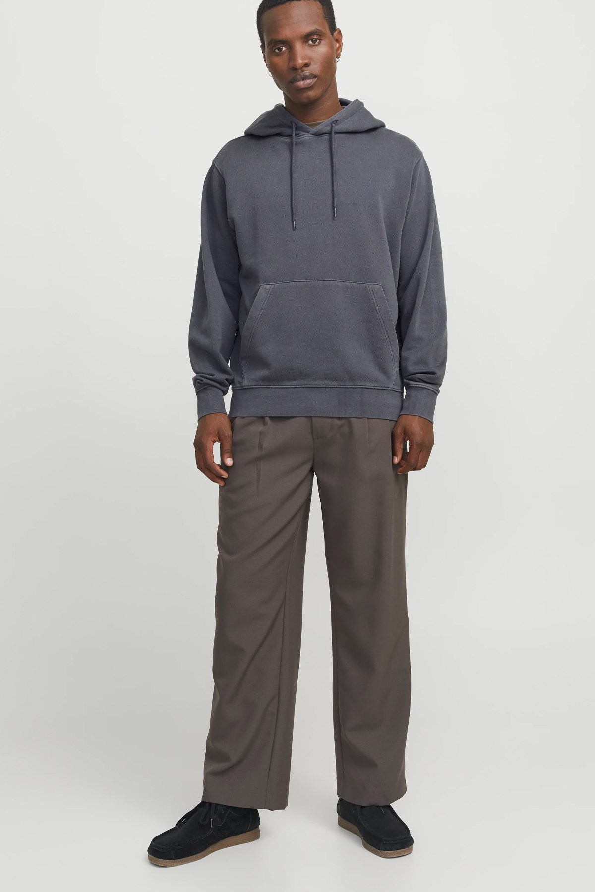 Jack & Jones Jjecharge Faded Erkek Sweatshirt 12268272 Gri