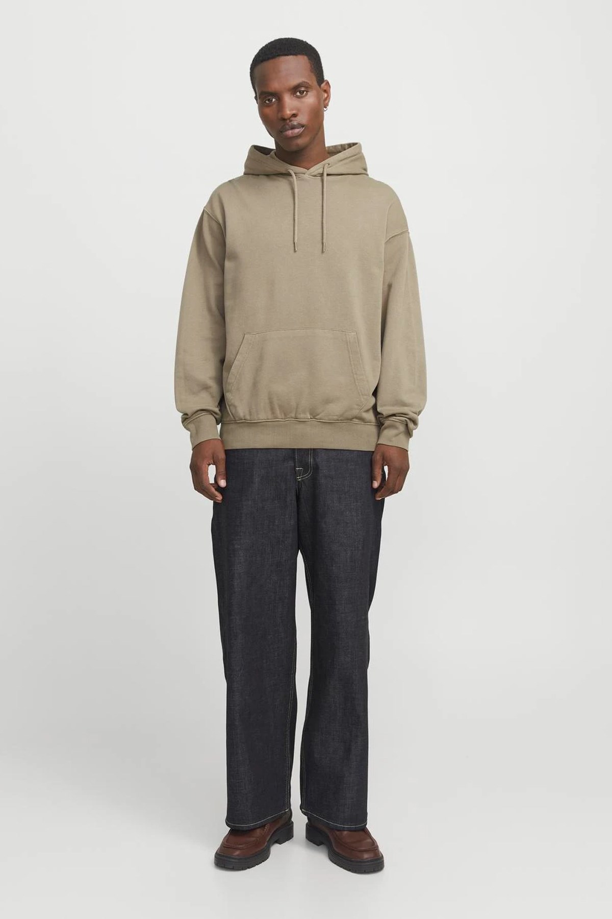 Jack & Jones Jjecharge Faded Erkek Sweatshirt 12268272 Gümüş