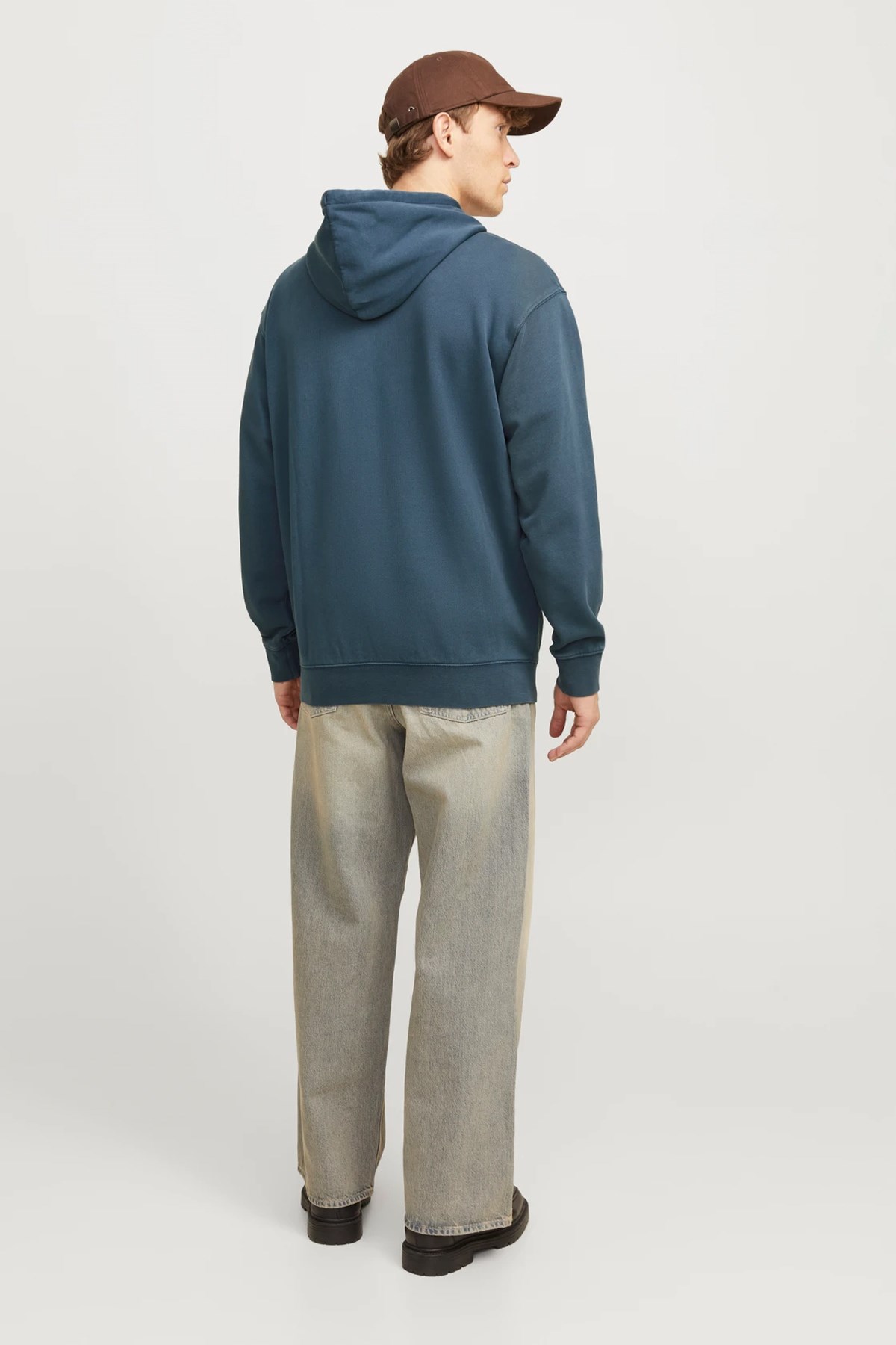 Jack & Jones Jjecharge Faded Erkek Sweatshirt 12268272 Mavi