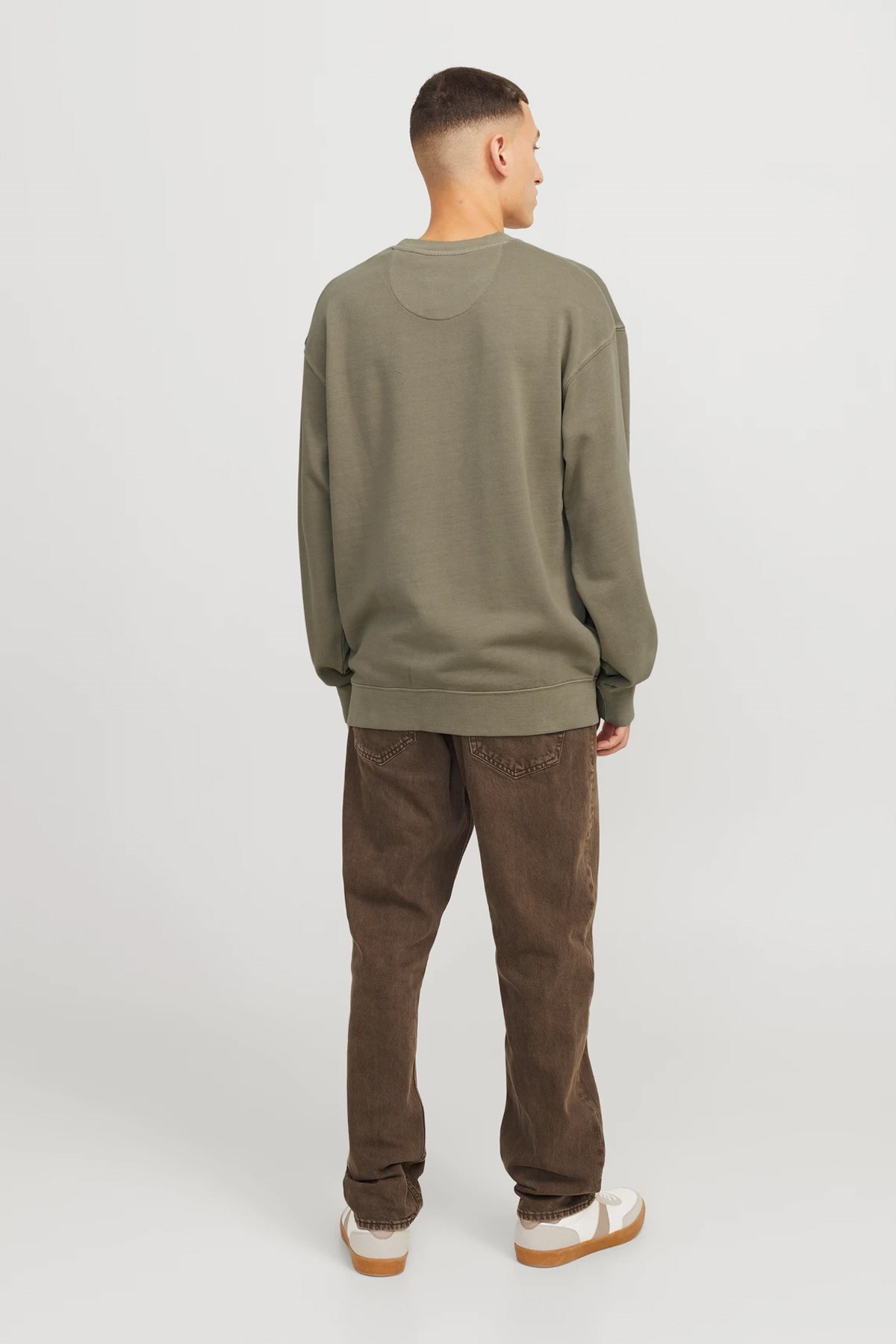 Jack & Jones Jjecharge Erkek Sweatshirt 12268273 Gri